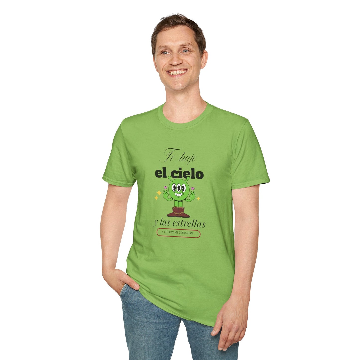 TShirt  Spanish Te llevo el cielo y las estrellas Cute Cactus Graphic