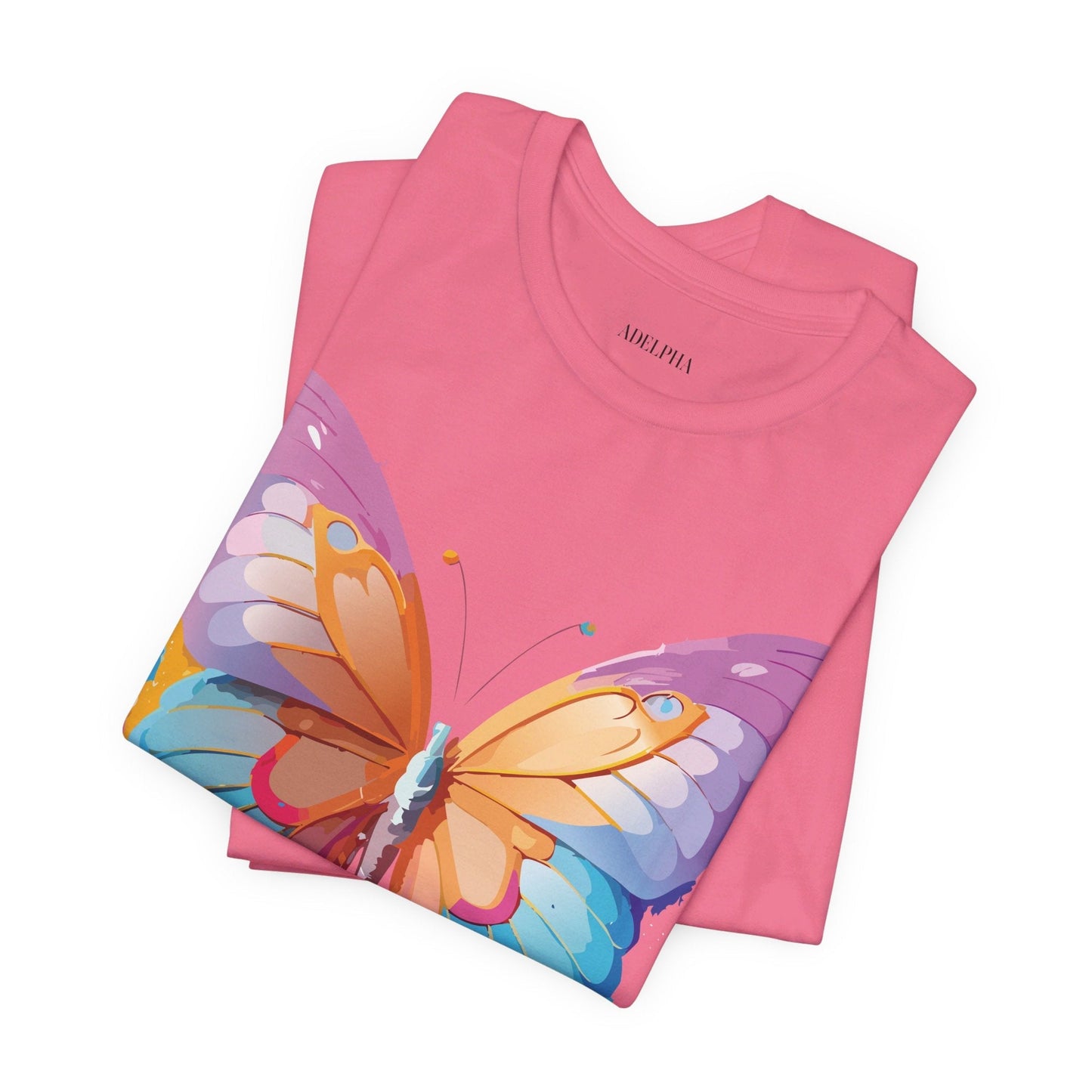 Butterfly Graphic Unisex 100 Cotton Lightweight Vintage Design Jersey Tee 91