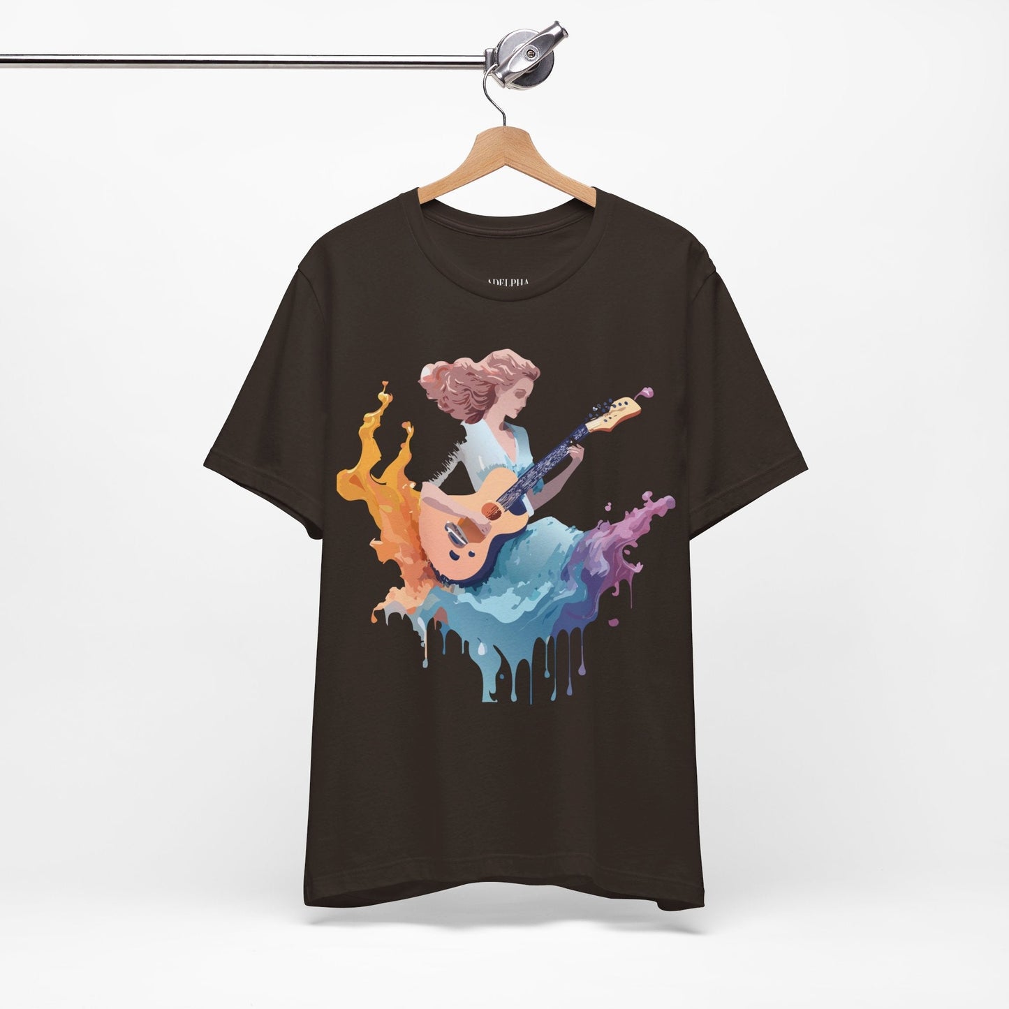Adelpha Music Graphic Tee Unisex Vintage Inspired Art Design Short Sleeve T Shirt