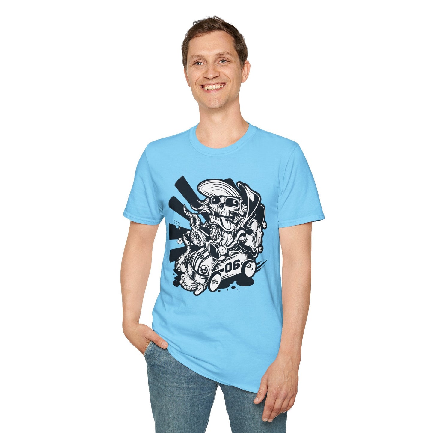 Cartoon Animation T Shirt Unisex Softstyle 64000 Cotton Tee With Fun Art Design Graphics