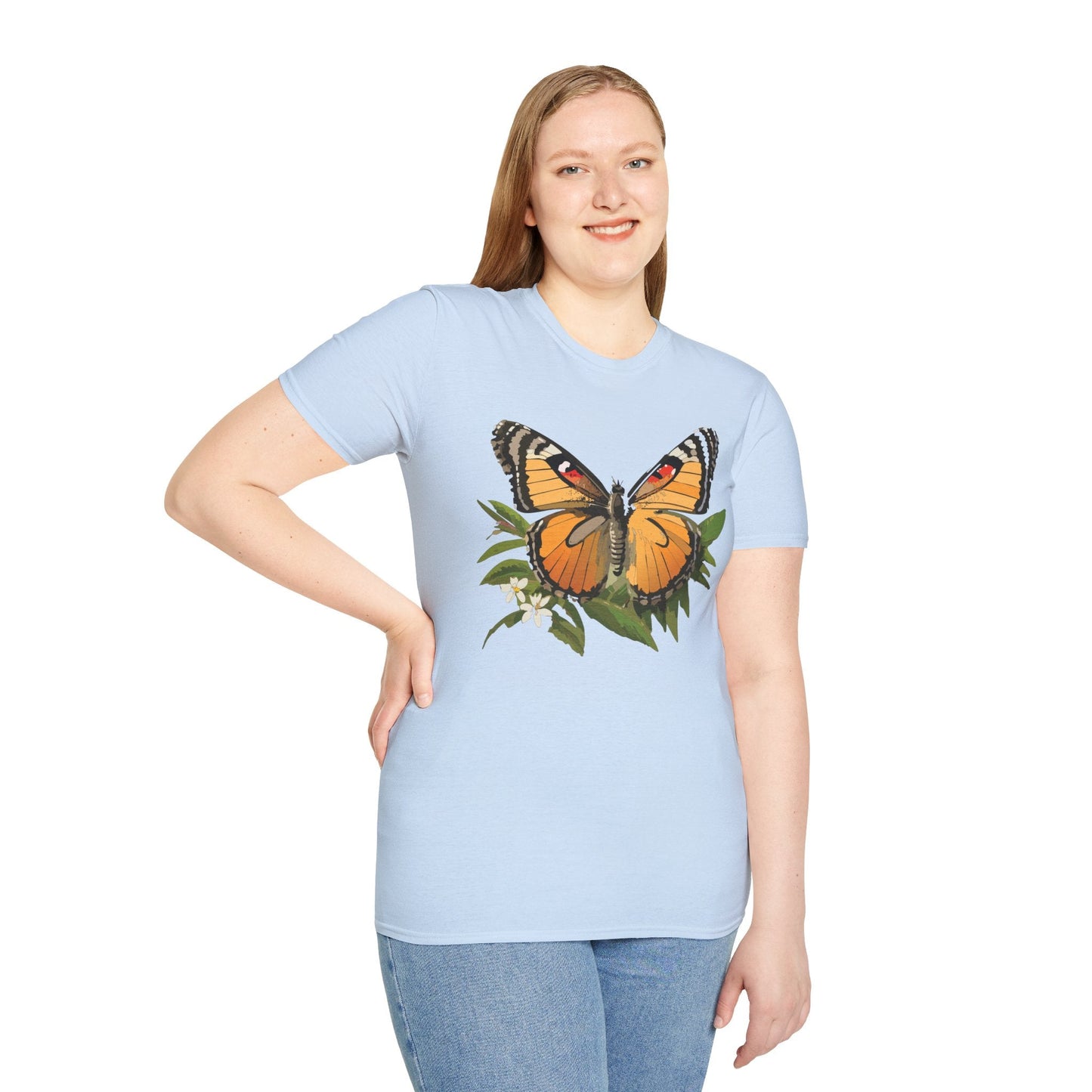 Monarch Butterfly Shirt Unisex Softstyle Tee 100 Percent Ring Spun Cotton Gildan 64000