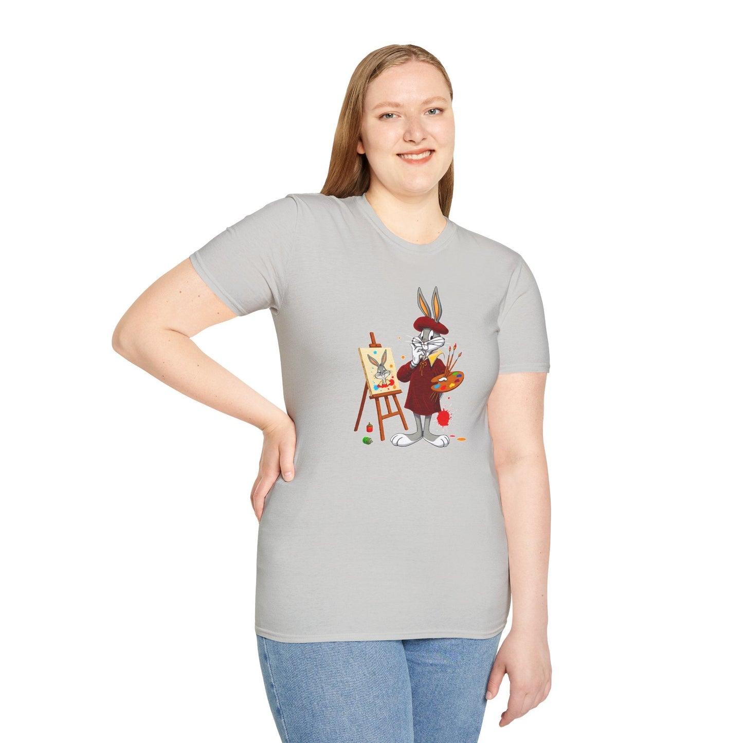 Bugs Bunny Shirt Unisex Cartoon T Shirt Softstyle 64000 Graphic Tee By Gildan Brand