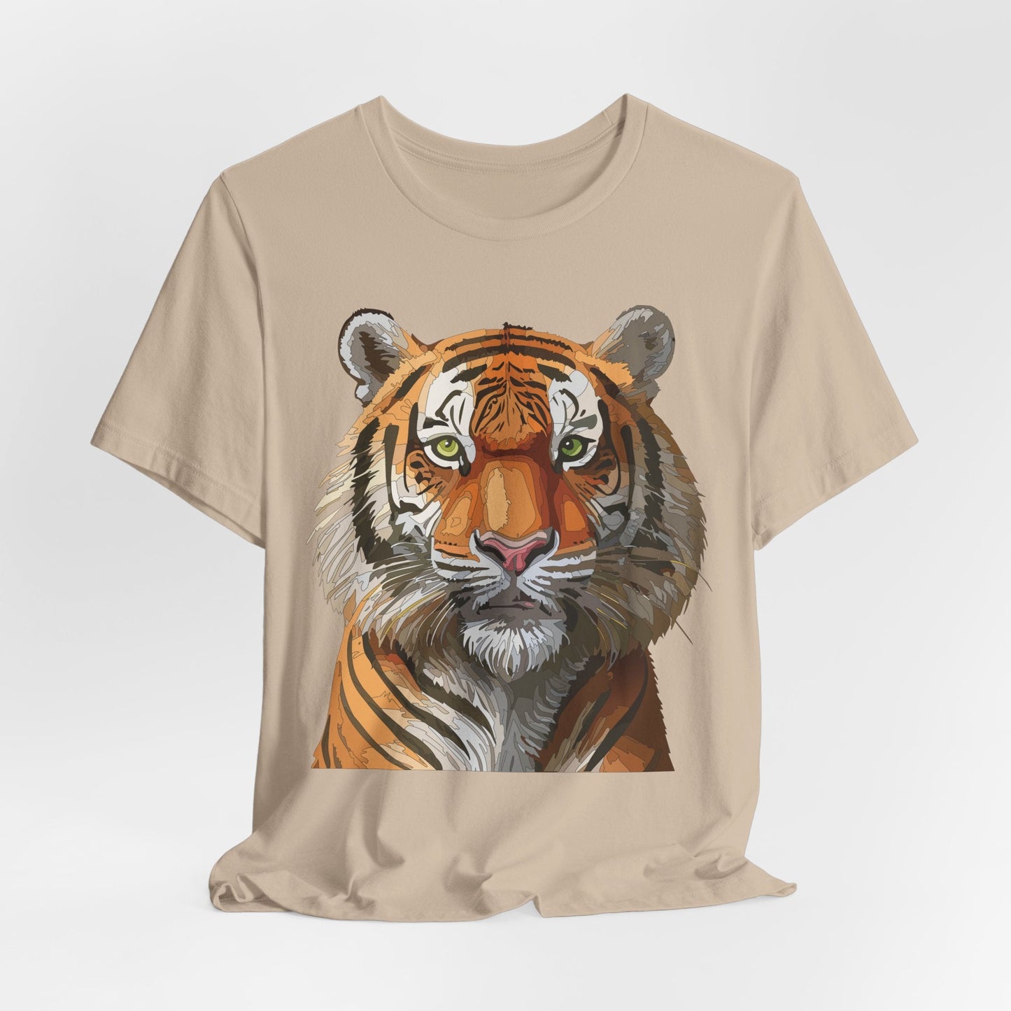 Unisex Animal Art Design Tee Shirt Wild Animals Graphic Tee Softstyle Gildan 64000