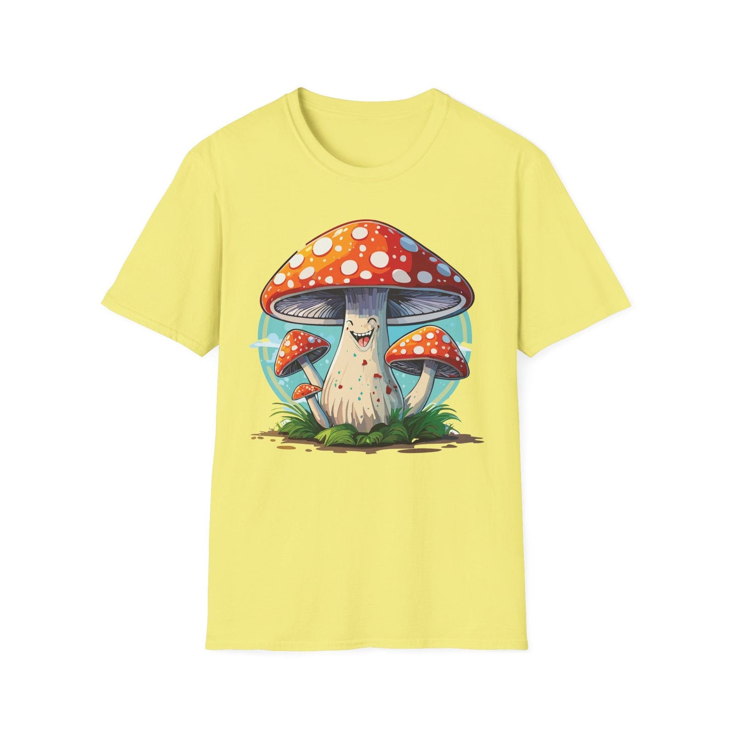 Mashroom Tee Shirt Unisex Funny Mashroom Design Softstyle Cotton Tee For Everyday Comfort