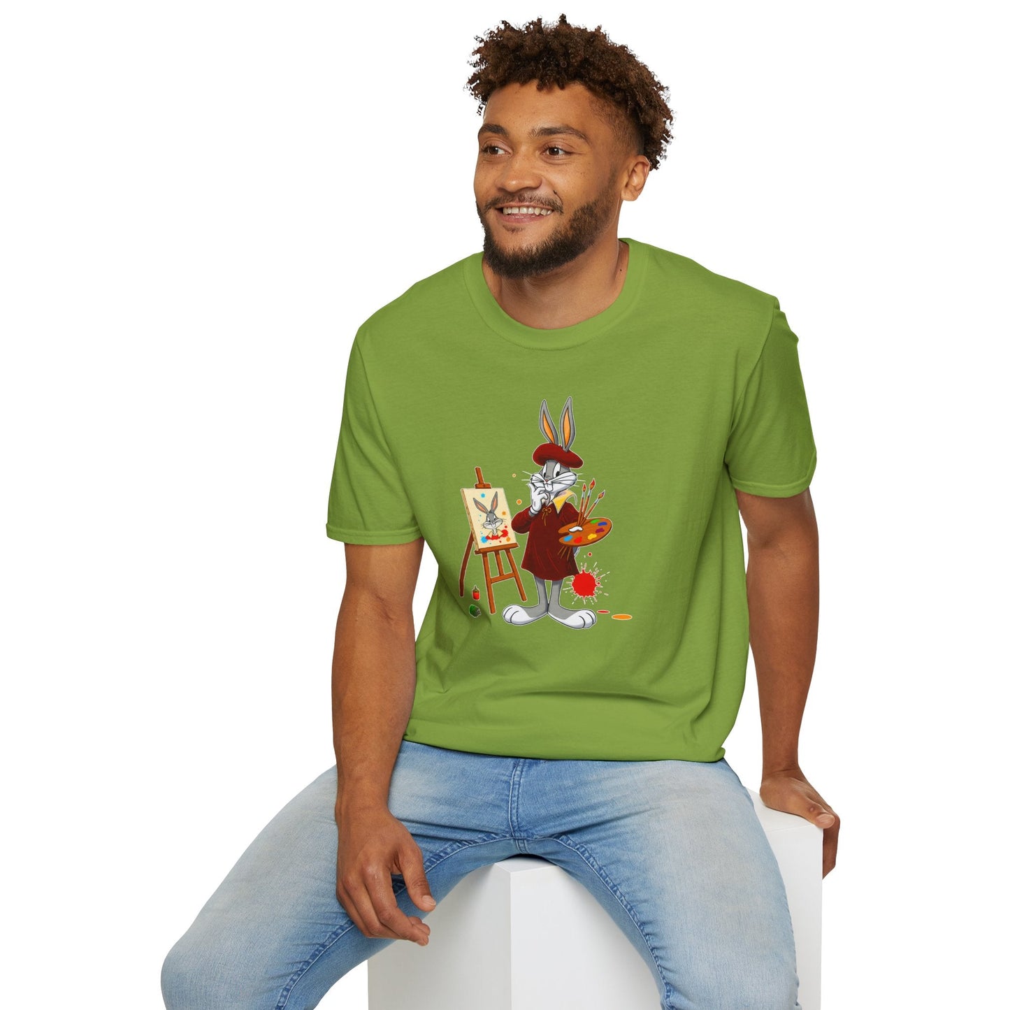 Bugs Bunny Shirt Unisex Cartoon T Shirt Softstyle 64000 Graphic Tee By Gildan Brand