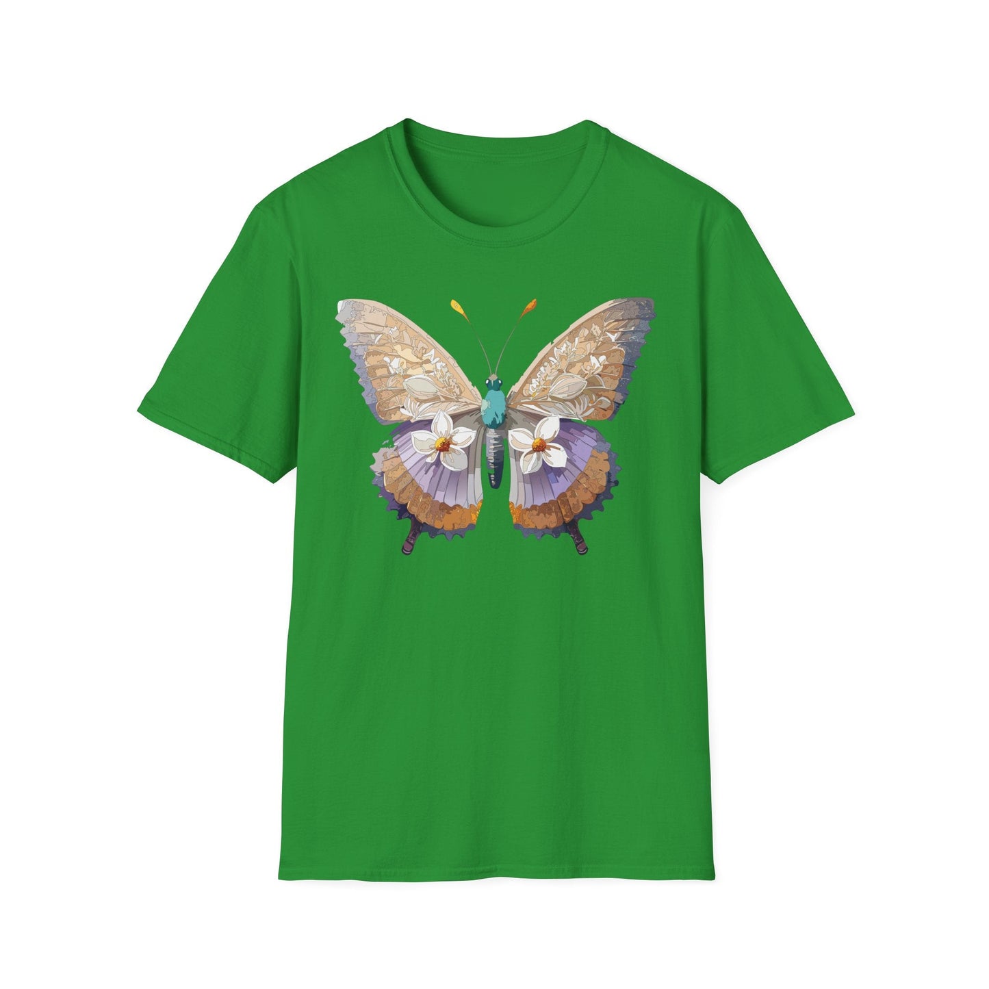 Butterfly Shirt Unisex T Shirt With Monarch Design Softstyle Gildan 64000 100 Percent Cotton Tee