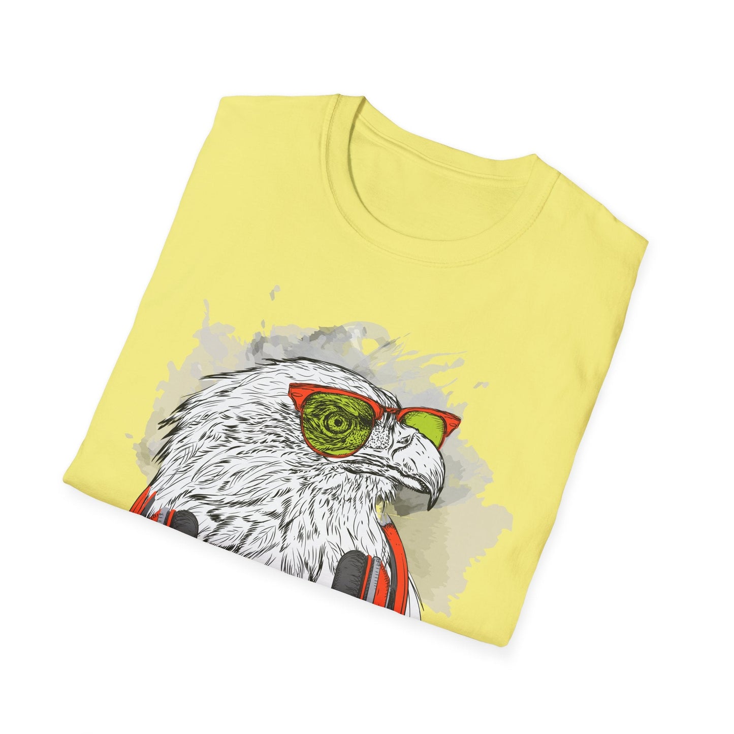 I Love Music Animals Shirt With Headphones Unisex Gildan Softstyle 64000 Tee Premium