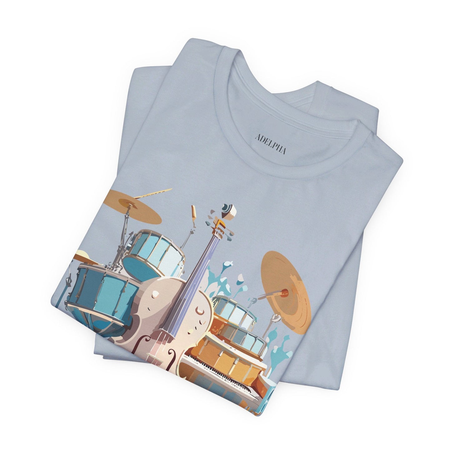 Adelpha Music Graphic T Shirt Unisex Jersey Short Sleeve Vintage Inspired Artwork Tee