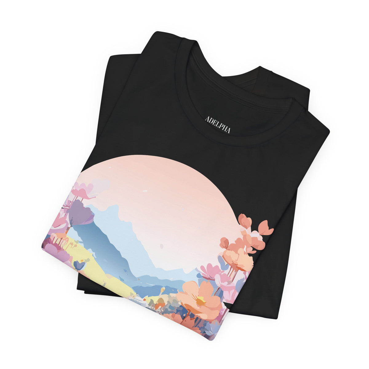 Floral Graphic Tee Shirt - Bella+Canvas Unisex 100 Cotton 43