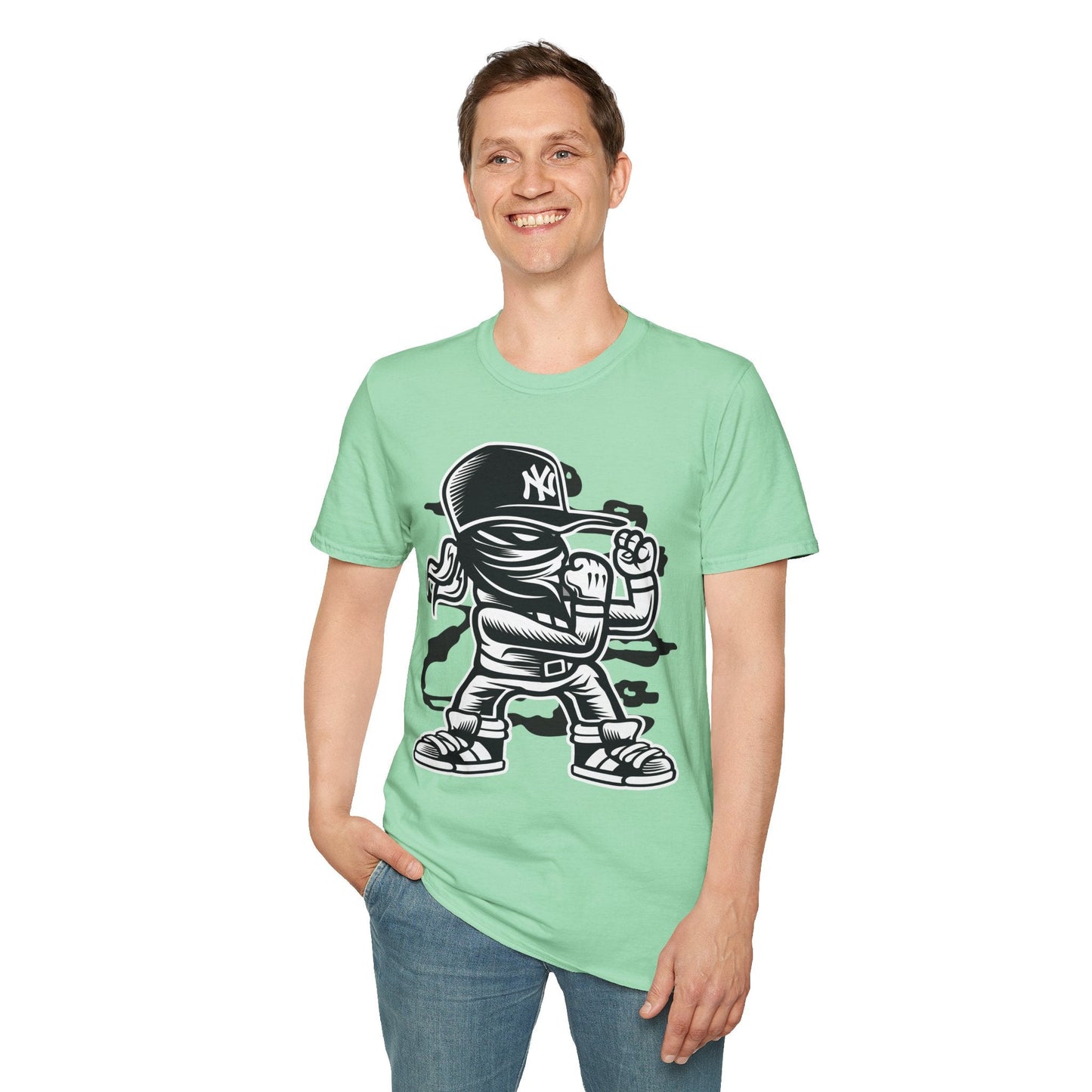Cartoon T Shirt Animation T Shirt Funny Tee Shirt Unisex Softstyle Cotton Tee Gildan 64000