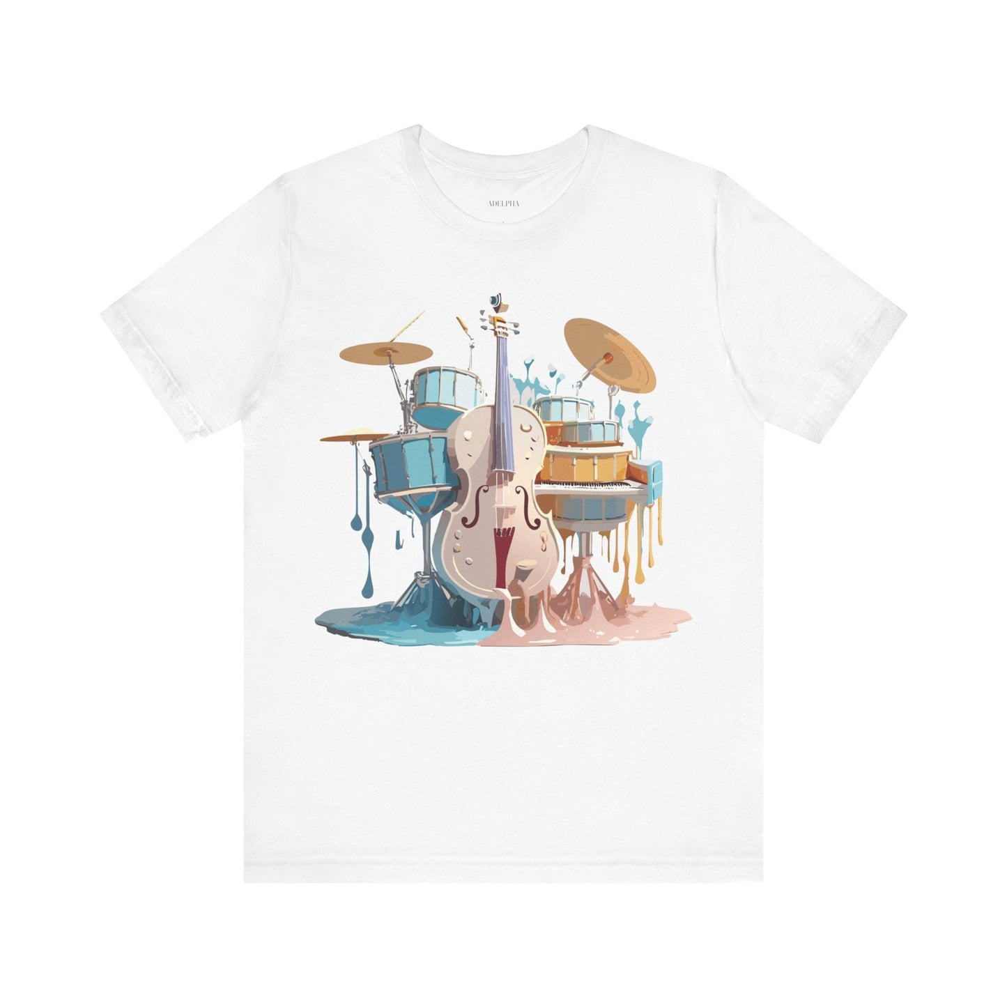 Adelpha Music Graphic T Shirt Unisex Jersey Short Sleeve Vintage Inspired Artwork Tee