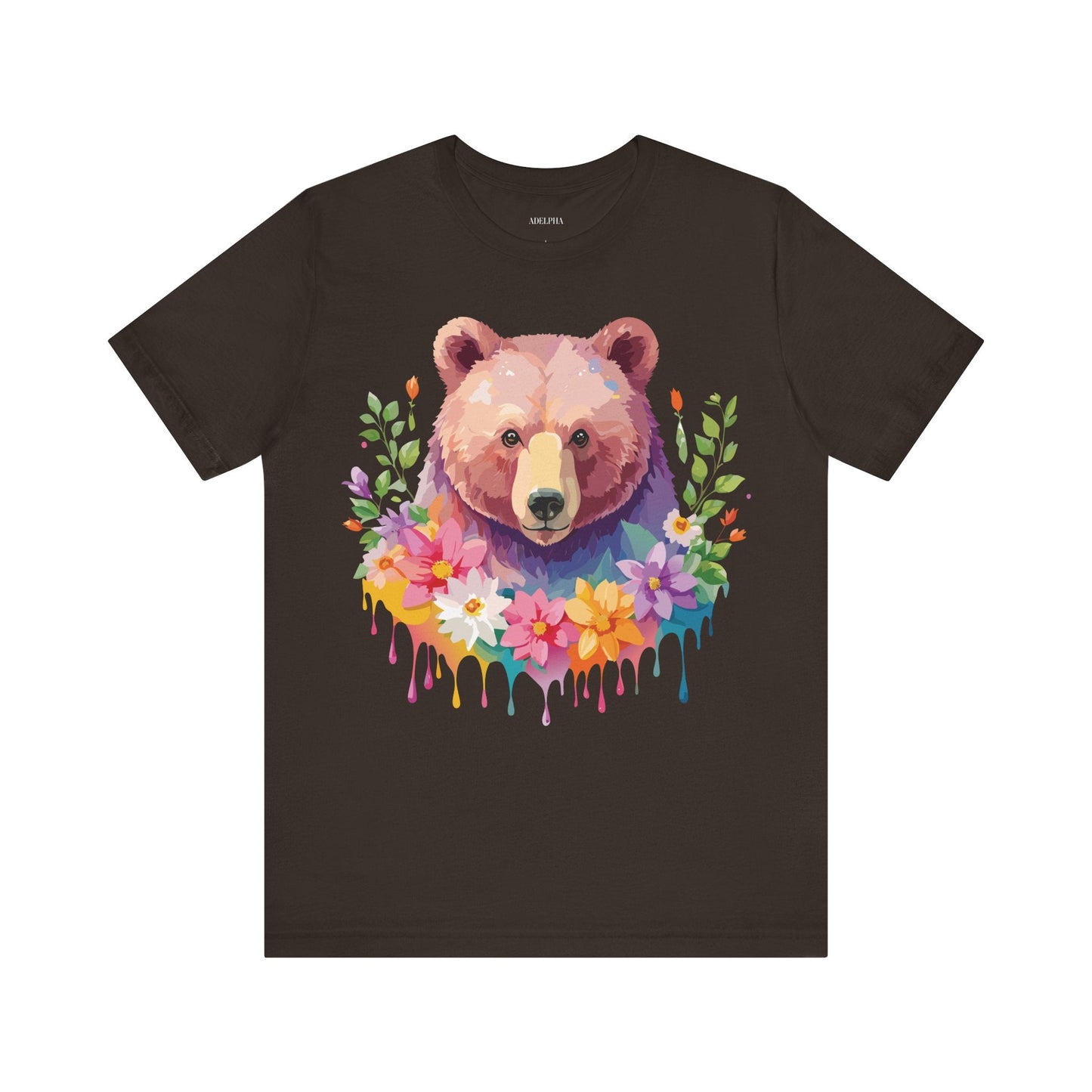Bear Graphic T Shirt By Adelpha Unisex Short Sleeve Art Design Tee