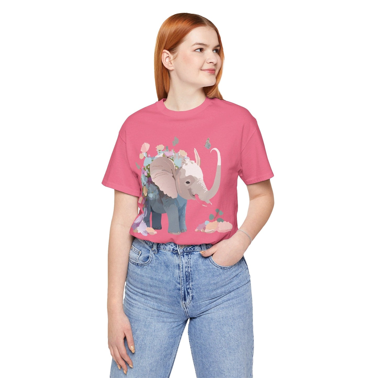 Elephant Graphic Tee Unisex Jersey Short Sleeve Art Design Adelpha Premium Vintage Inspired