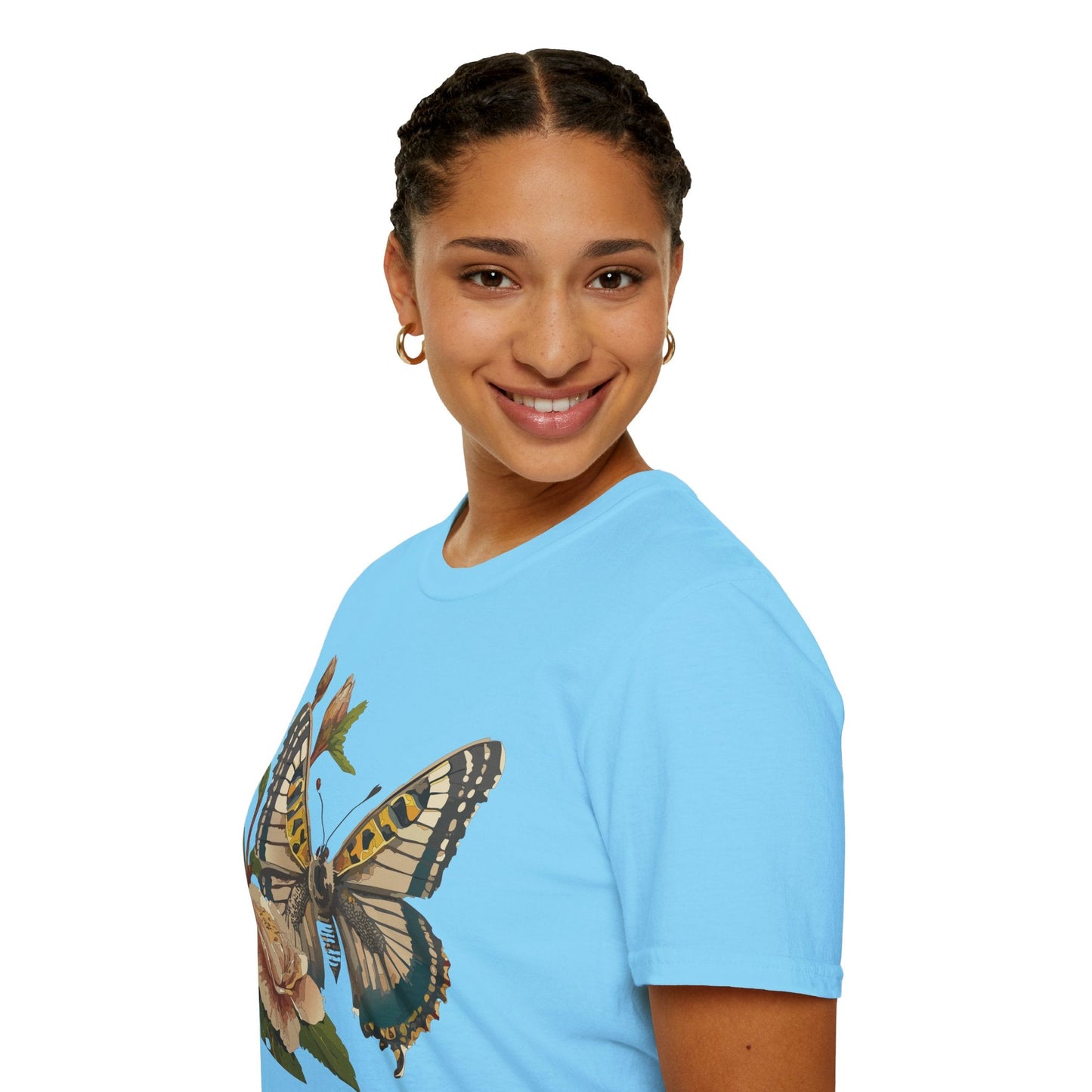 Butterfly Shirt Unisex T Shirt Monarch Butterfly Gildan Softstyle 64000 Cotton Tee