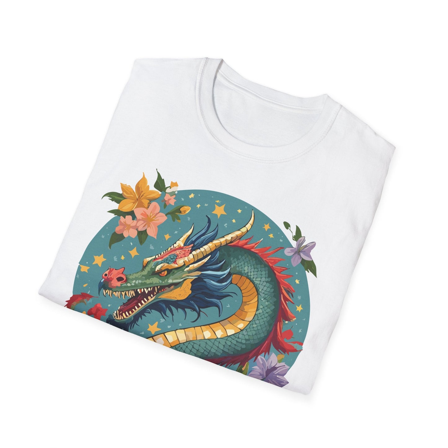 Dragon Graphic Unisex 100 Cotton Tee with Animal Artwork Design 11