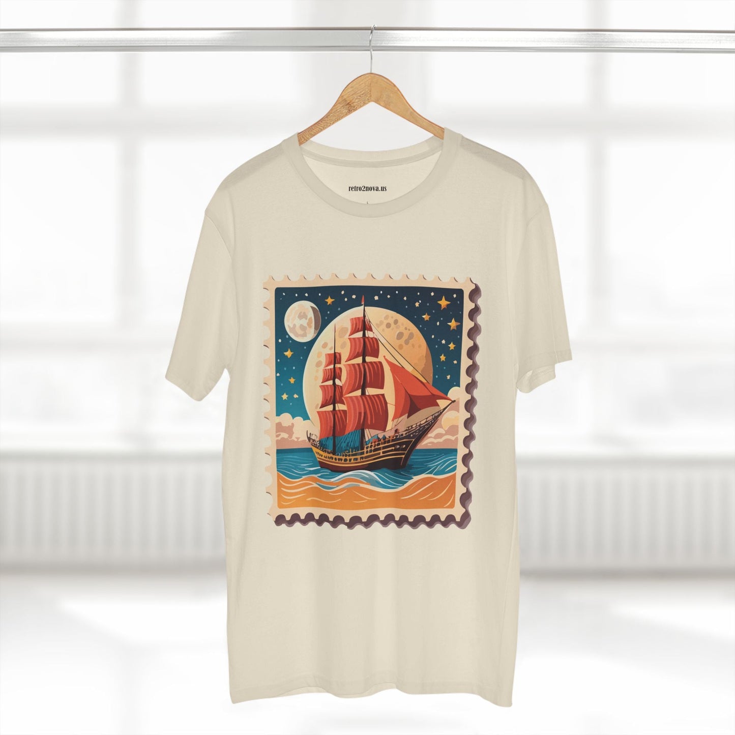 Stamp Shirt Postage Stamp Tee Unisex Premium Cotton Original Art Design By Retro2Nova