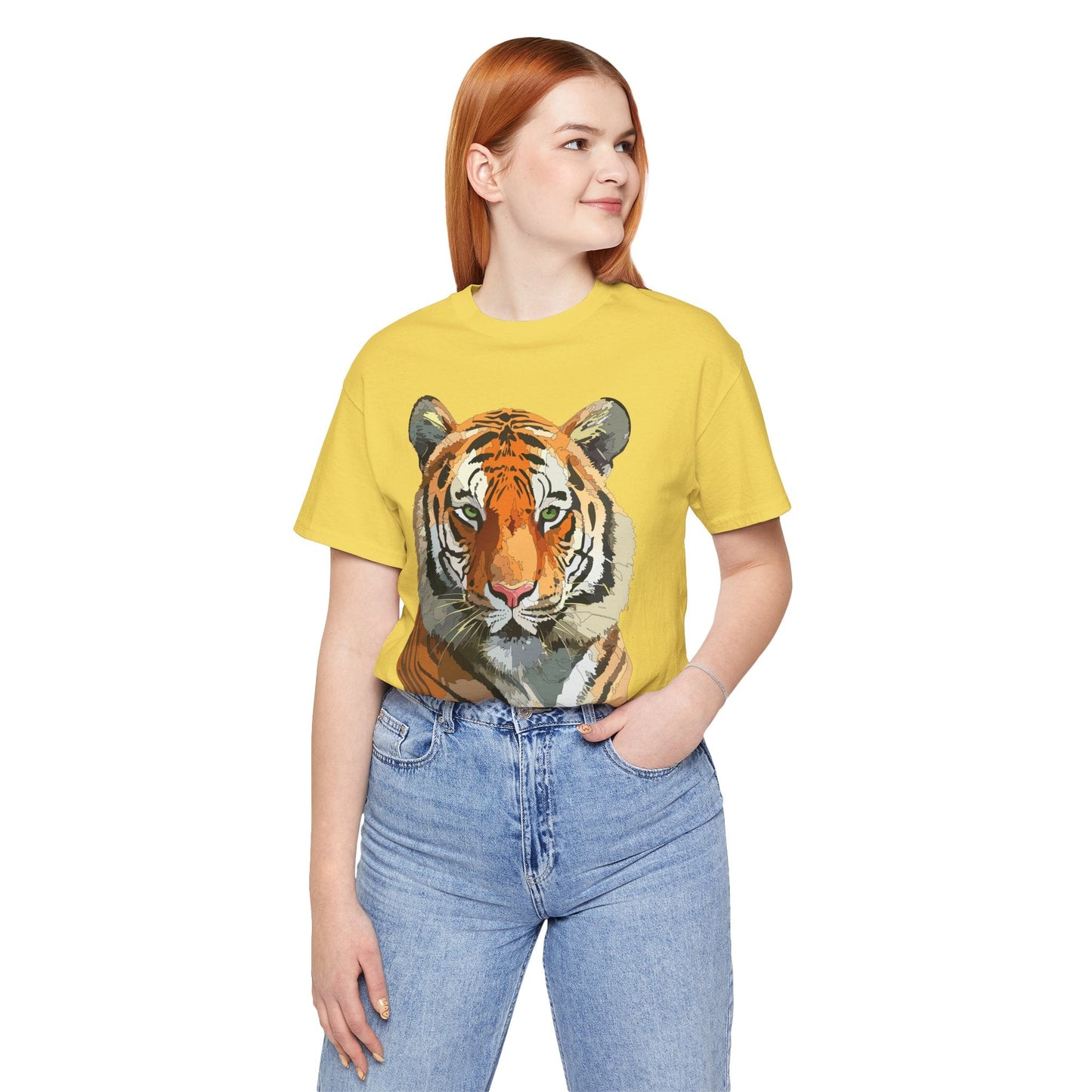 Unisex Animal Graphic Tee Shirt With Wildlife Art Design For Everyday Comfort Gildan 64000
