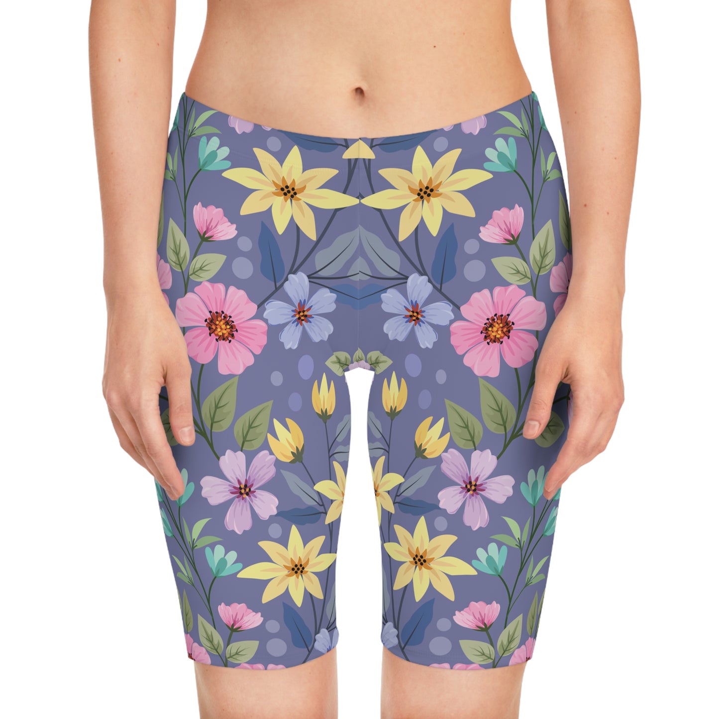 Bike Shorts with Floral prints