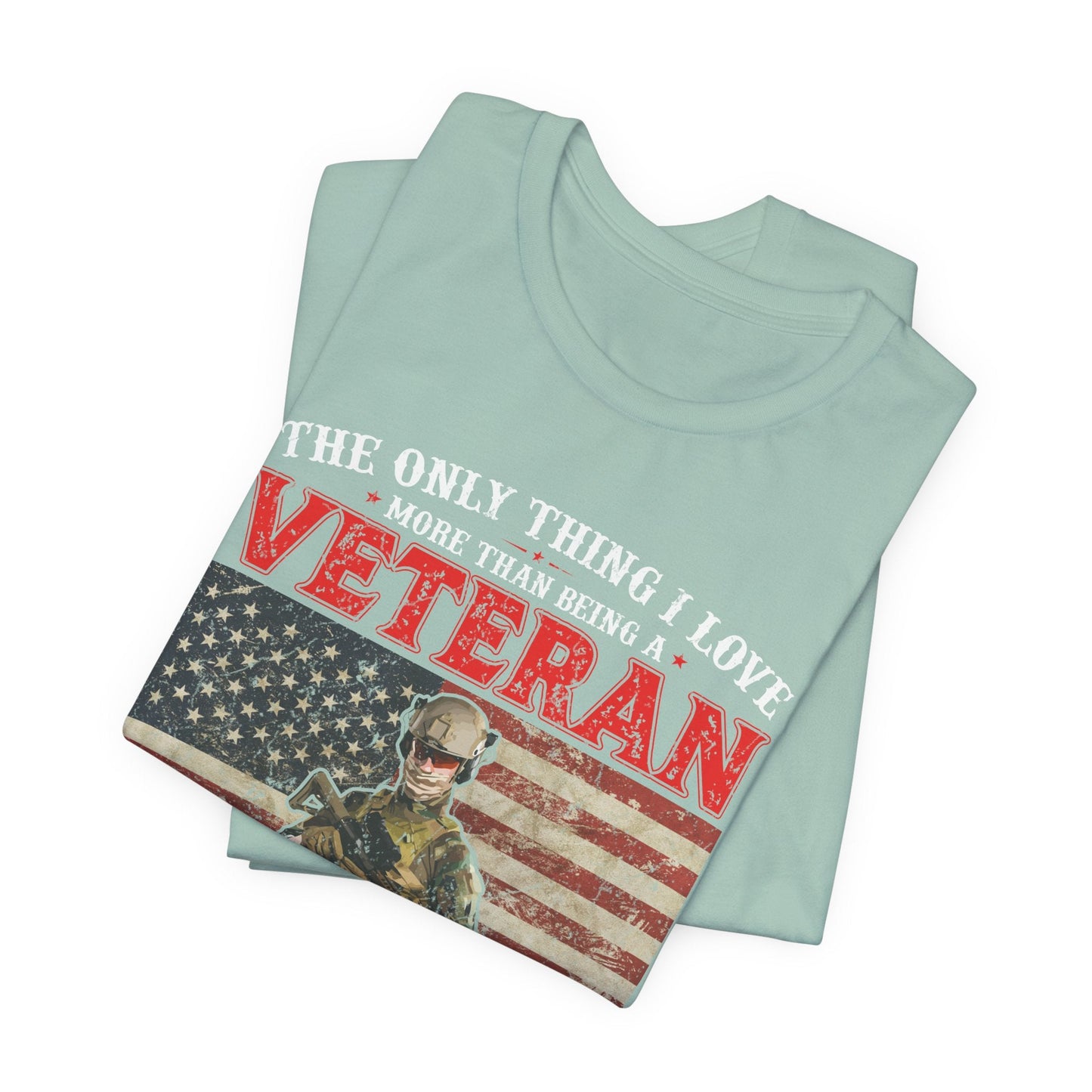 Army Veteran Patriotic Graphic Design Unisex Cotton T-Shirt v30