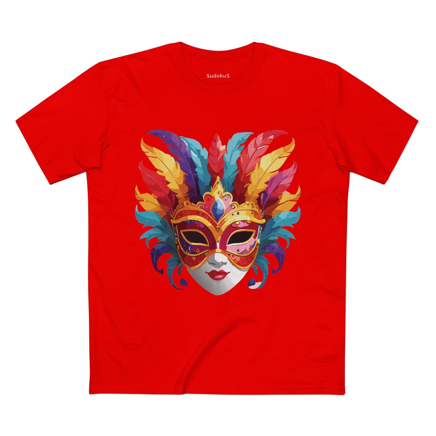 Mask Graphic Unisex 100 Cotton Staple Tee 9