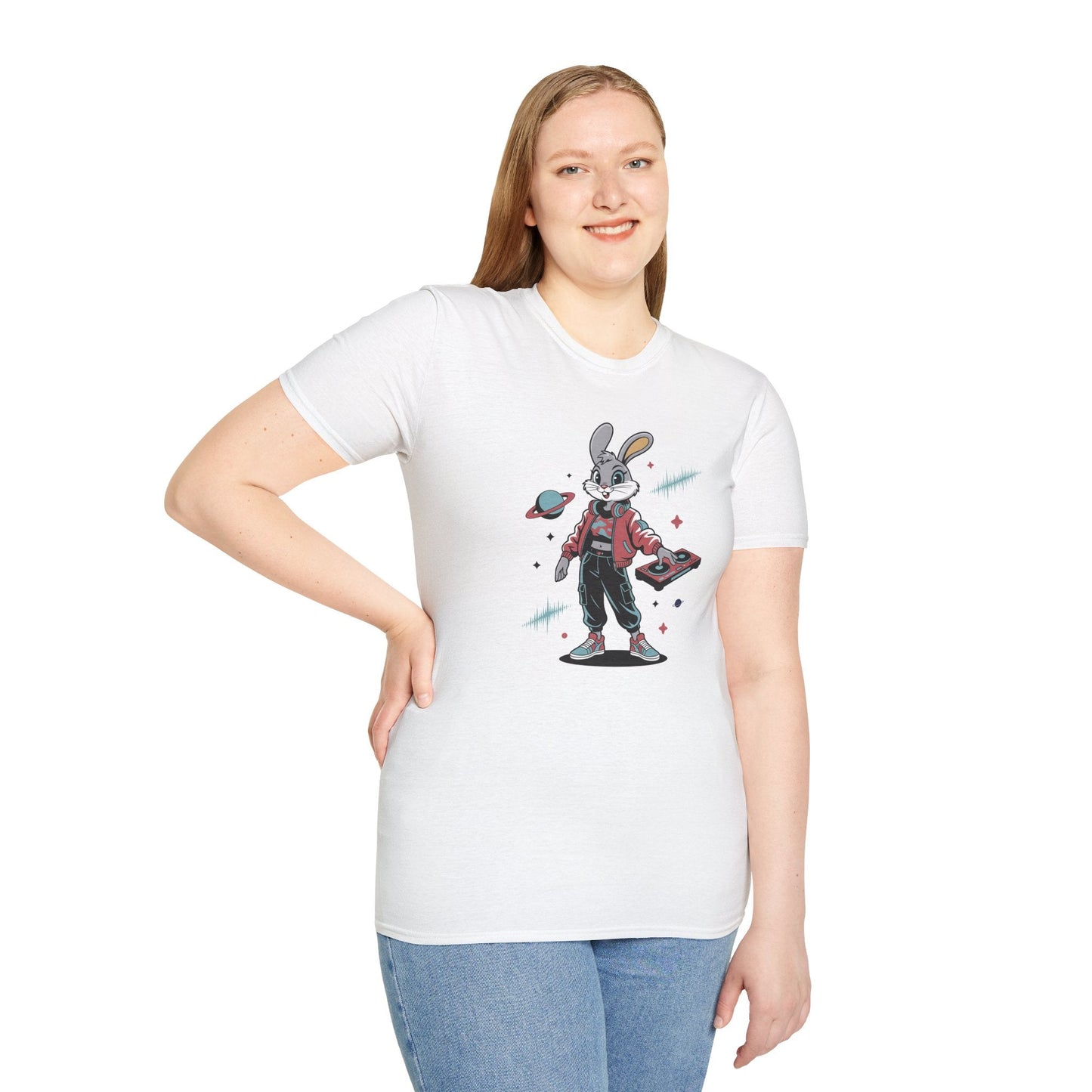 Cartoon T Shirt With Animation And Funny Animals Tee Unisex Softstyle 100 Percent Ring Spun Cotton