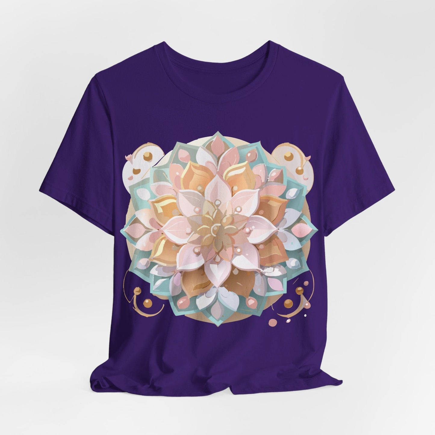 Adelpha Mandala Graphic Tee Unisex Short Sleeve Jersey Shirt Vintage Inspired Artwork