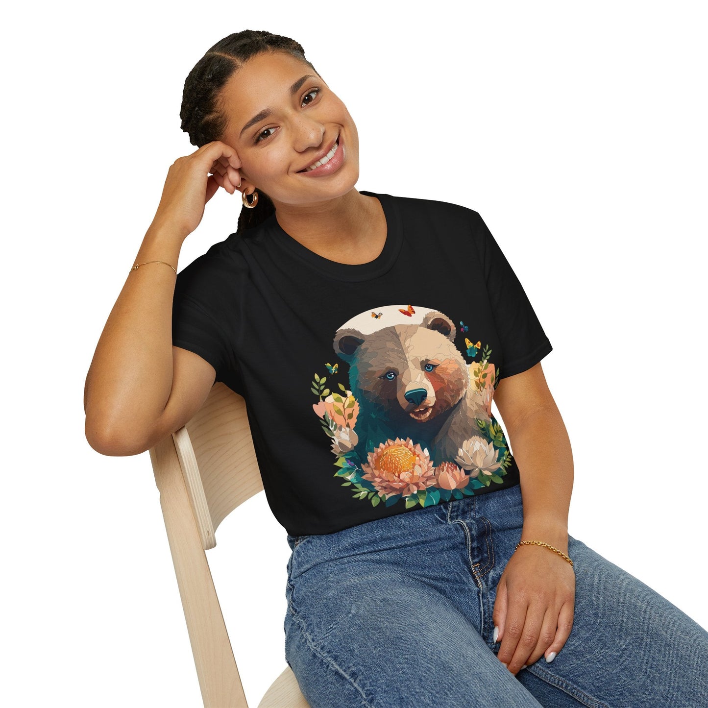 Bear T Shirt Unisex Teddy Bear Shirt Softstyle 100 Percent Ring Spun Cotton Tee Essentials