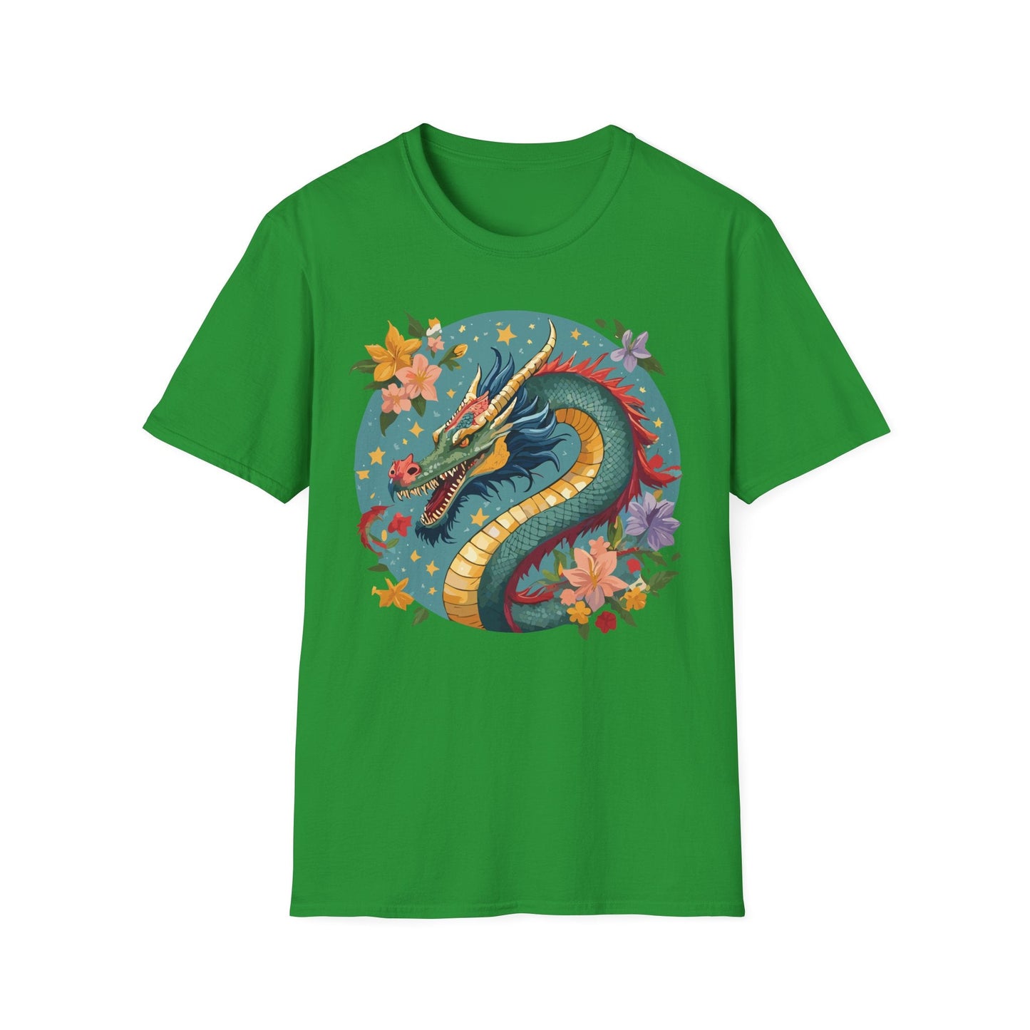 Dragon Graphic Unisex 100 Cotton Tee with Animal Artwork Design 11