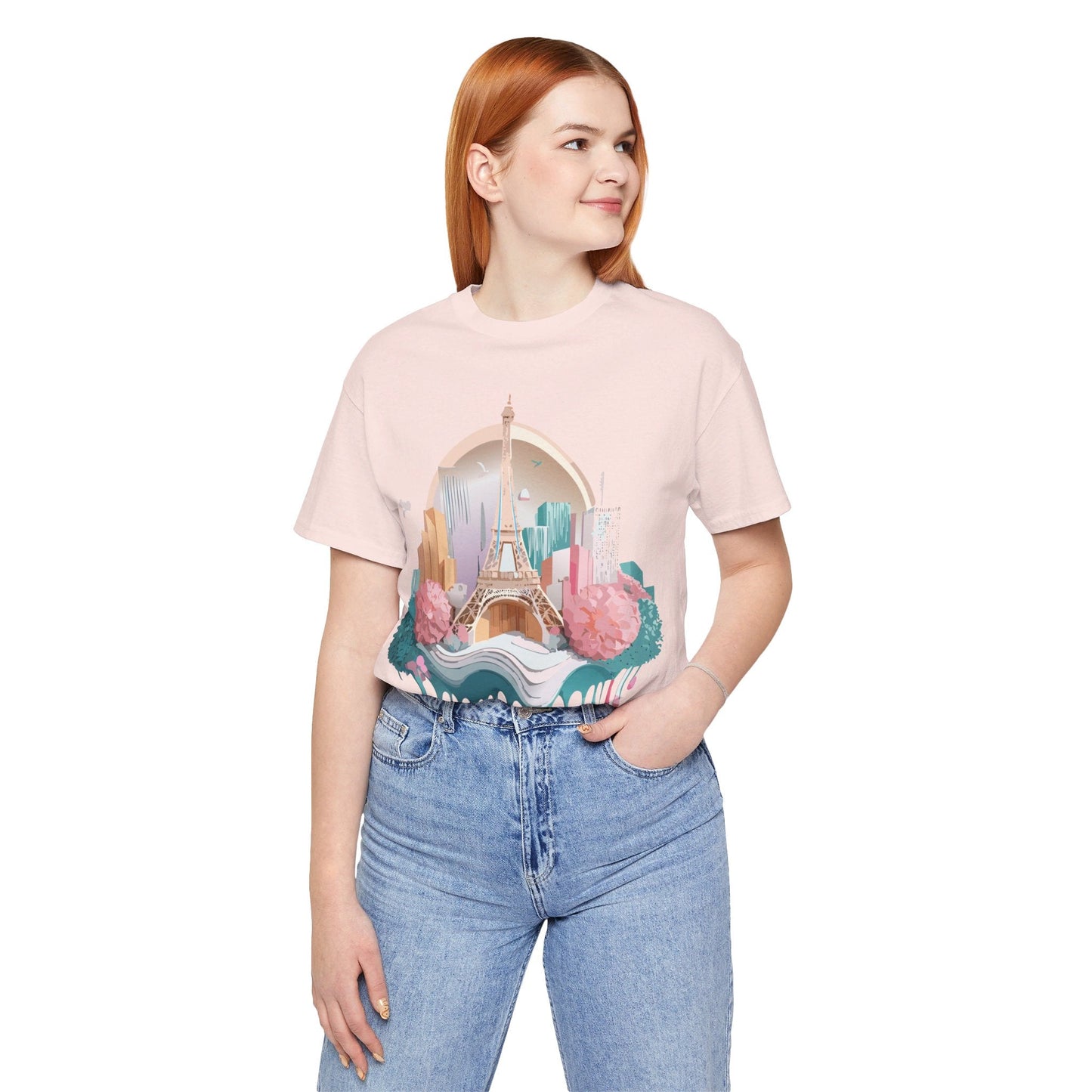 Paris Tourist Unisex Graphic Tee With Vintage Artwork And Travel Style