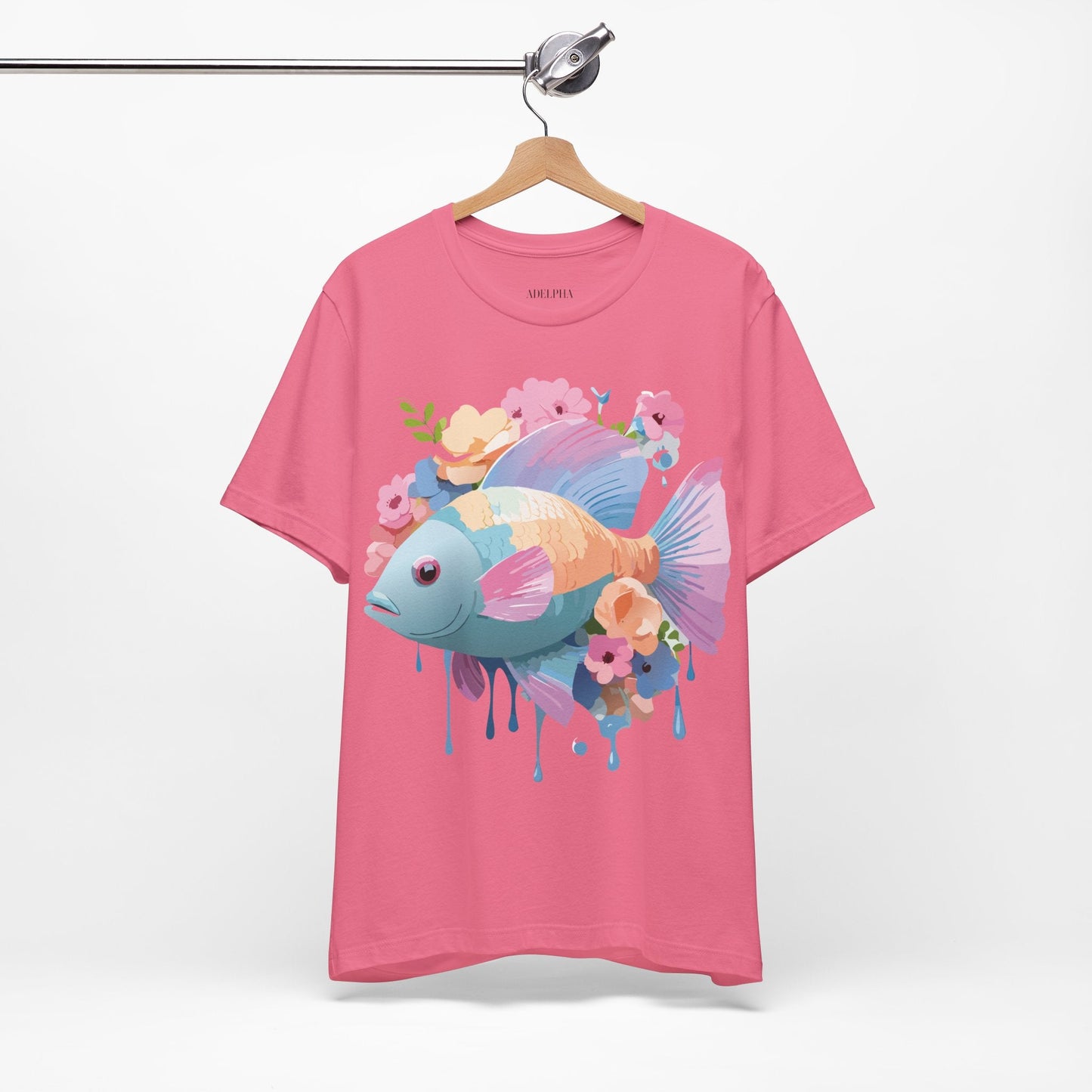 Fish Graphic Unisex 100 Cotton Vintage Artwork Tee 1