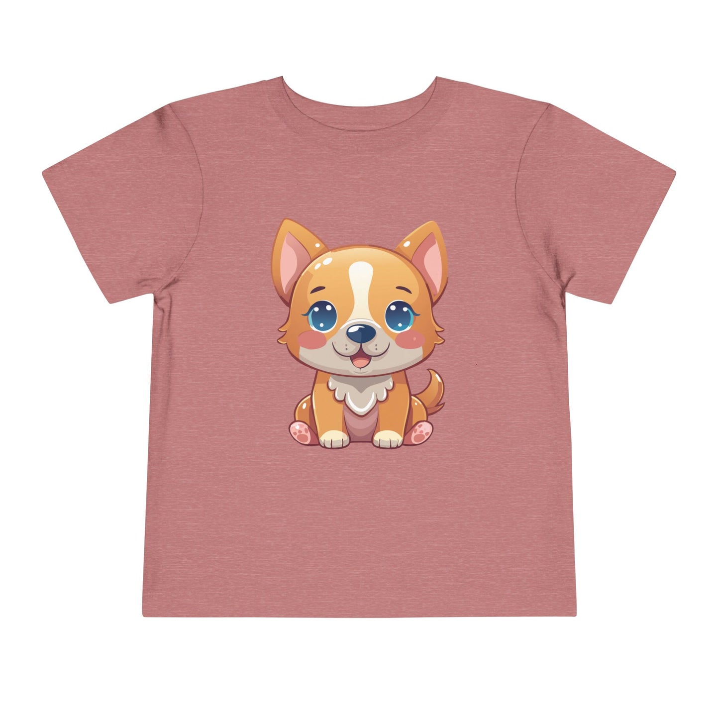 Bonita camiseta de manga corta para niños pequeños con diseño de cachorro: regalo adorable para amantes de las mascotas (2 a 5 años)