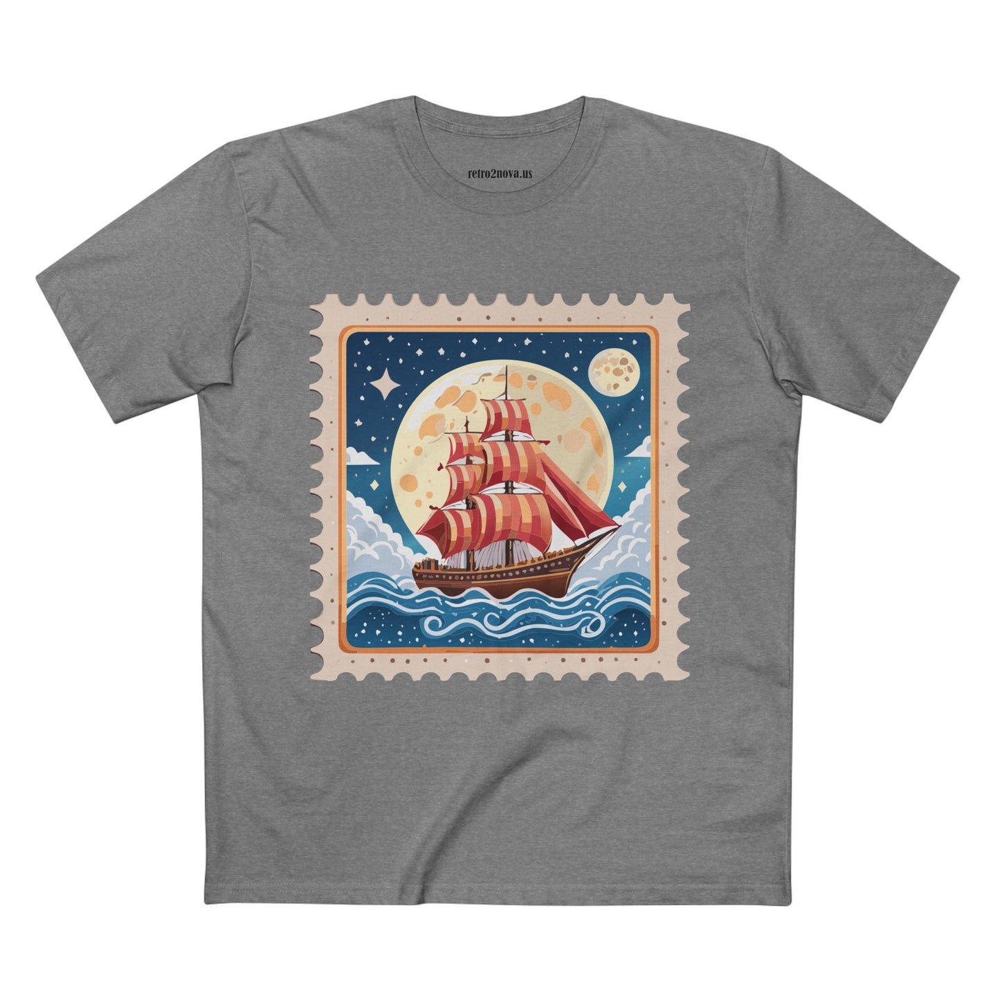 Stamp Shirt Postage Stamp Tee Unisex Premium Cotton Original Art Design By Retro2Nova