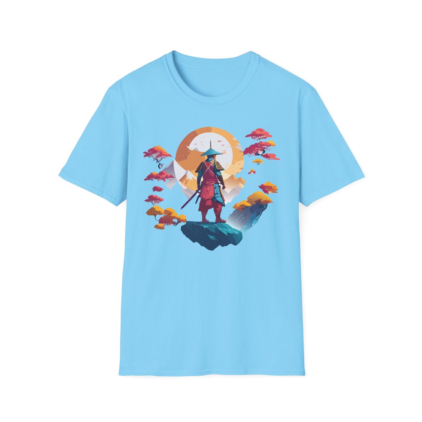 Gildan Softstyle 64000 Samurai T Shirt Unisex Cotton Tee With Samurai Design Relaxed Fit