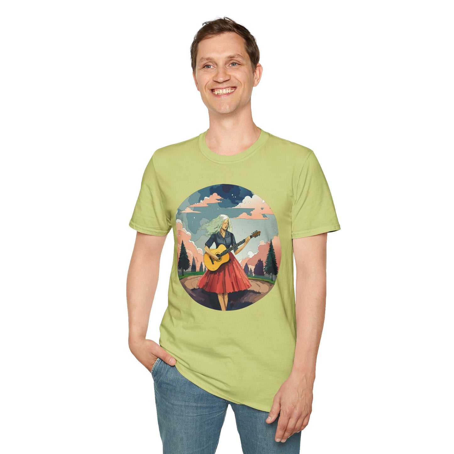 Womens Graphic T Shirt Art Design Ladies Tee Softstyle Gildan 64000 100 Percent Cotton