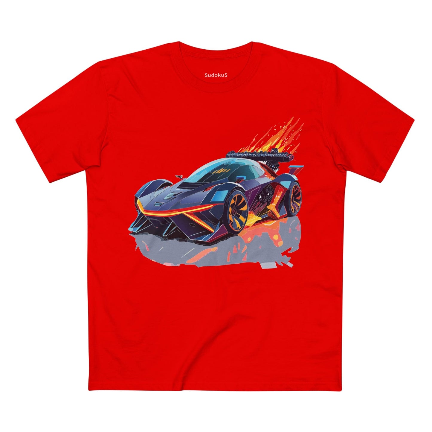 Car Graphic Unisex 100 Cotton Staple Tee 19
