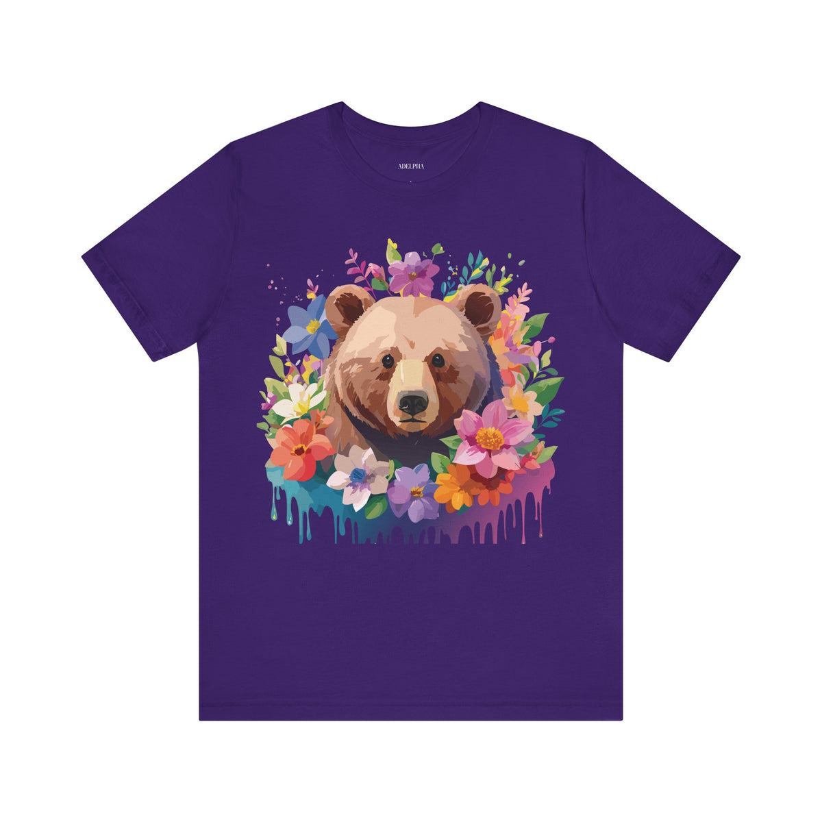 Bear Graphic Design Tee Bella+Canvas Unisex 100 Cotton Tee Shirt a119