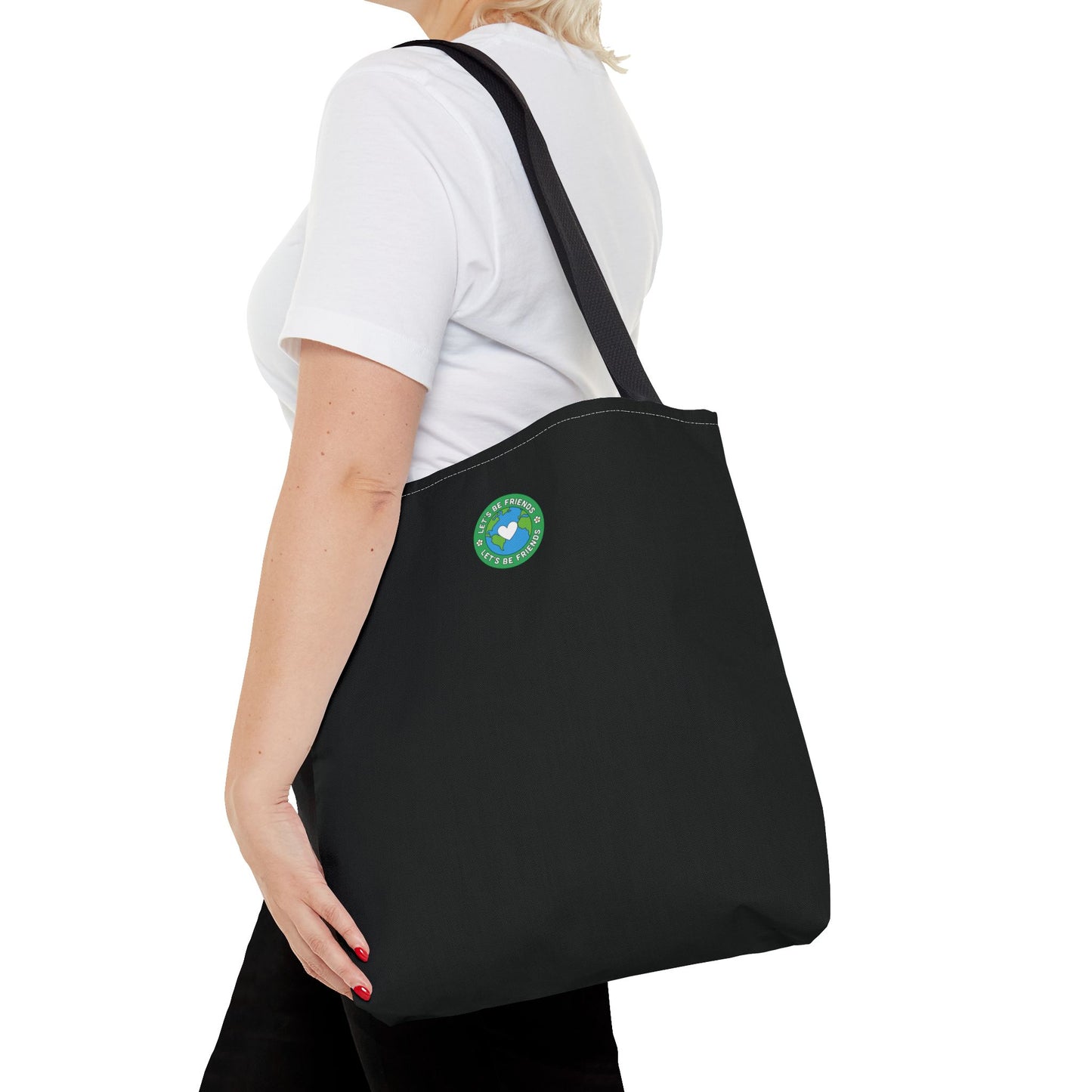 ECO BLACK COLOR CANVAS BAG HIGH-QUALITY 100% SPUN POLYESTER 3 SIZES BAG-E1