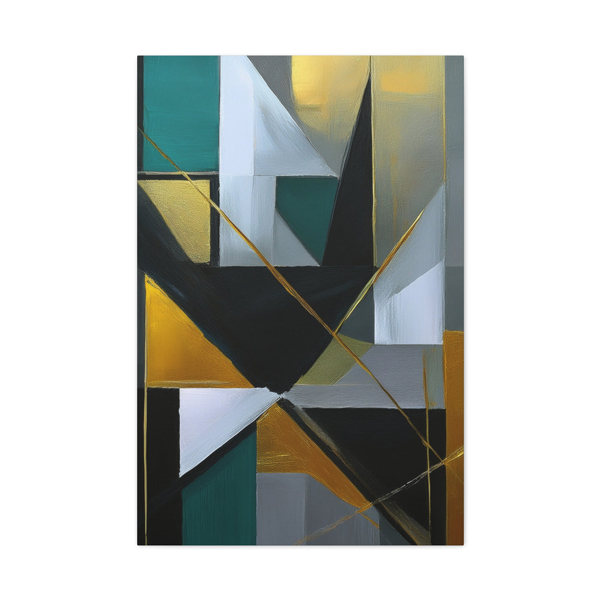 Abstract Geometric Painting Print Canvas 20x24,20x30,24x30 24x32,24x36,30x40 32x48,36x48,40x60 Pine-Wood Inner Frame ABS-77