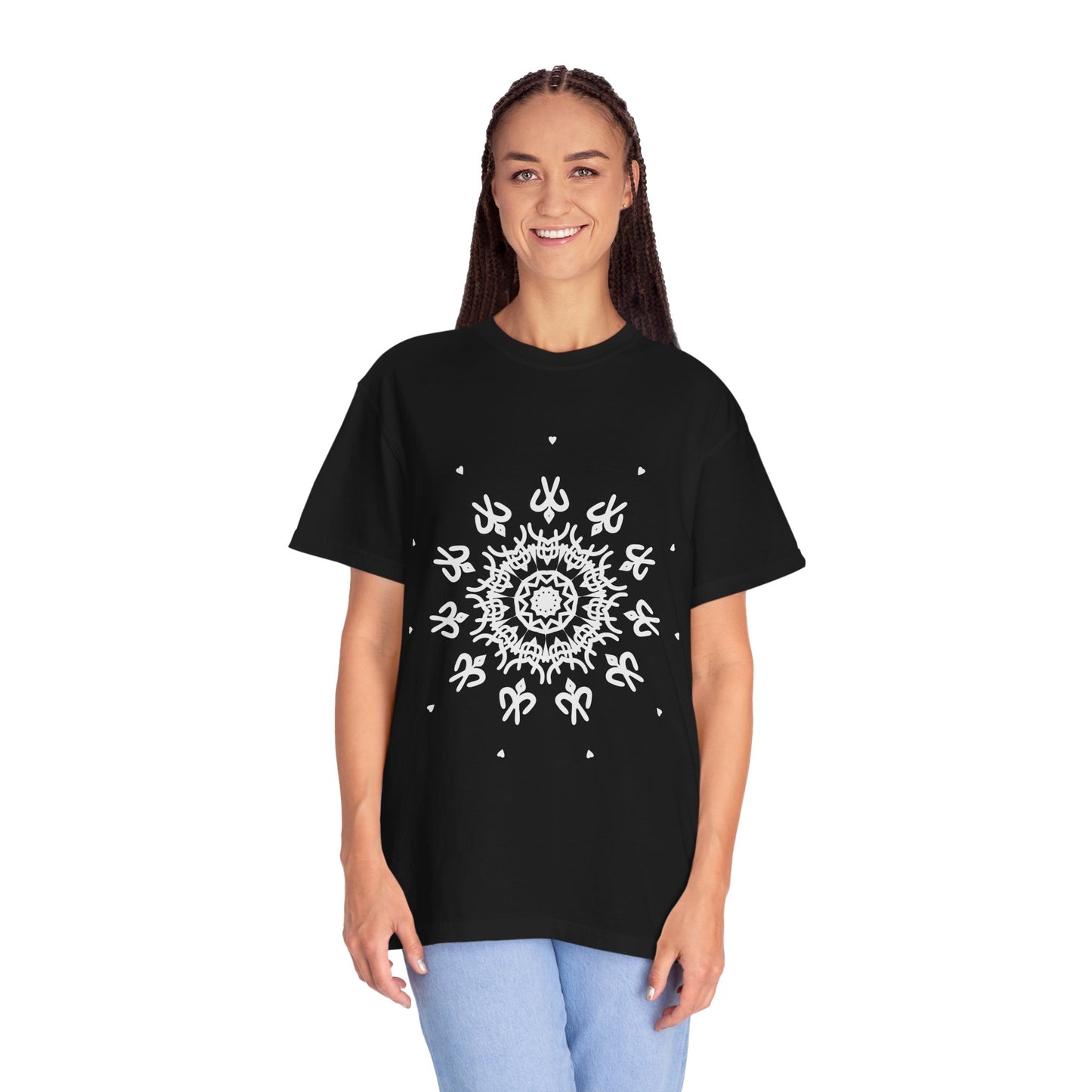 Unisex-T-Shirt mit abstraktem Print