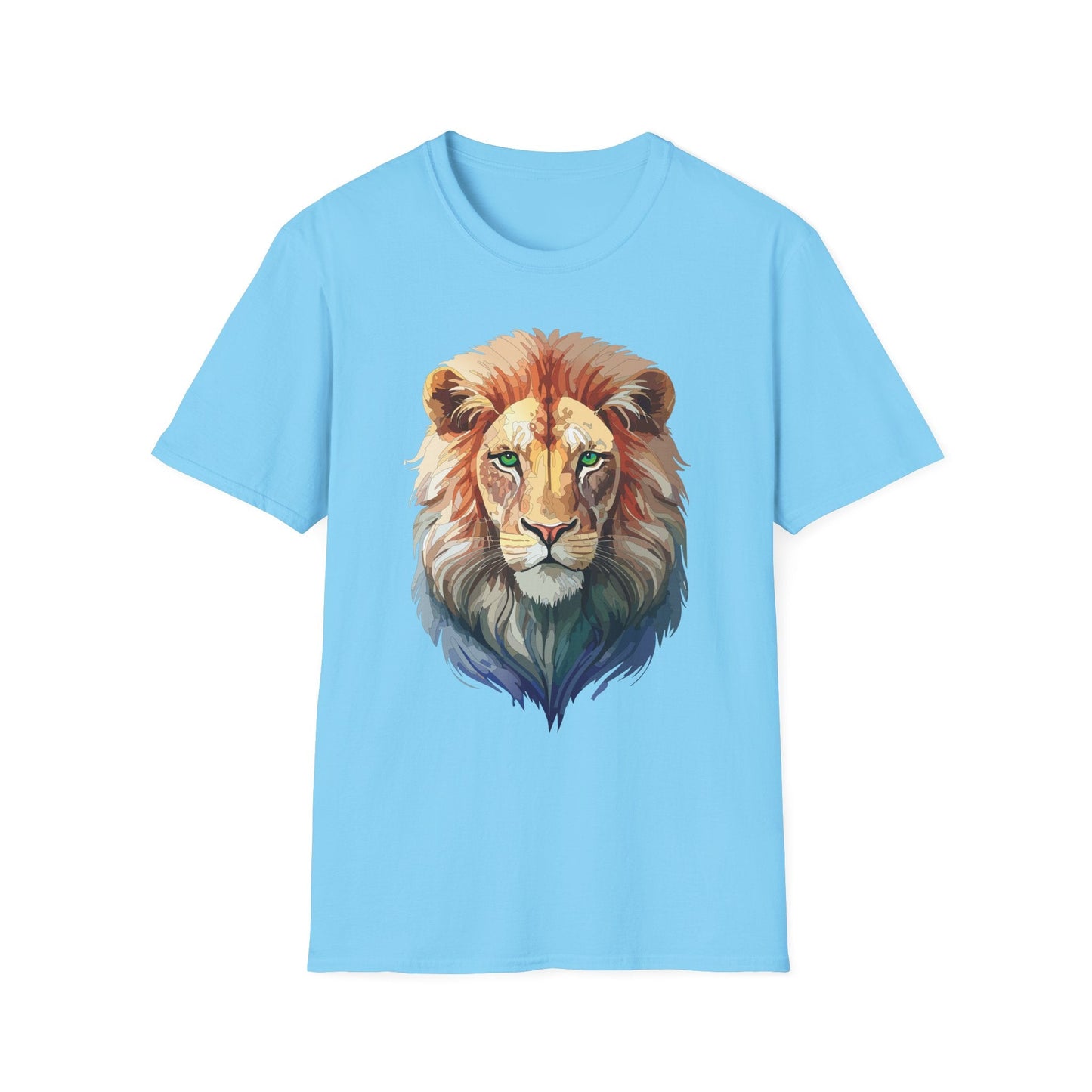 Lion Shirt Unisex Animal Tee Gildan Softstyle 64000 Cotton Tee