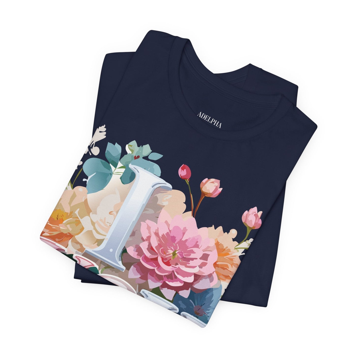 Valentine Day Graphic Unisex 100 Cotton Vintage Artwork with Love and Flower Design Tee 1