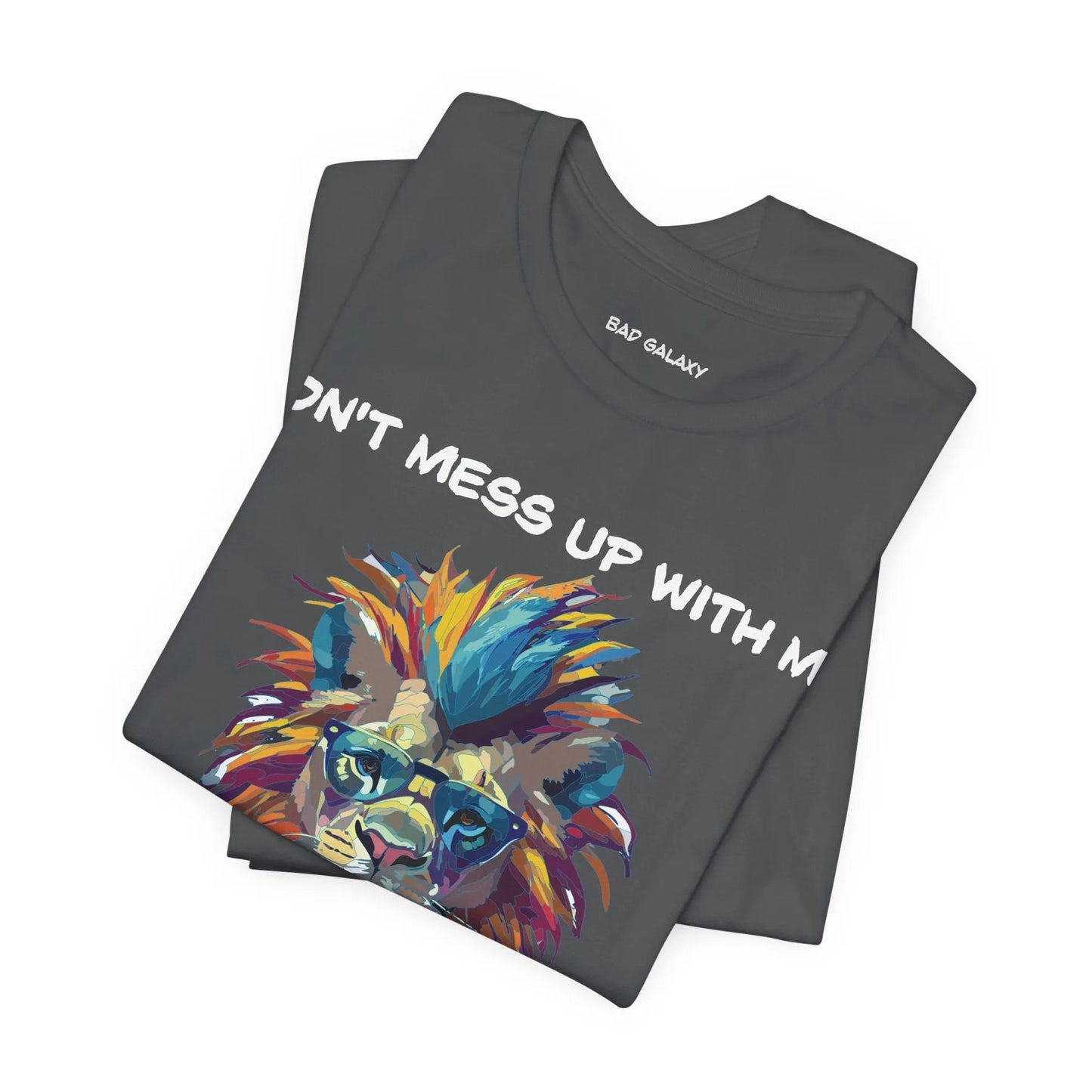 Bad Galaxy Animal T Shirt 100 Percent Cotton Eco Friendly Ink USA Printed Durable Stitching