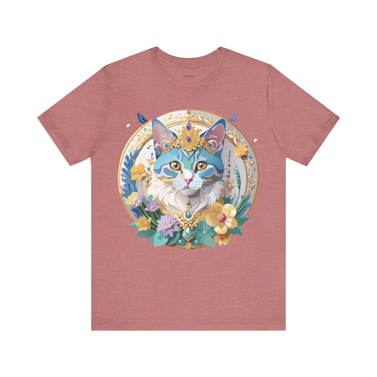 Medallion Graphic Unisex Cotton Bella+Canvas Tee with Art Design d44
