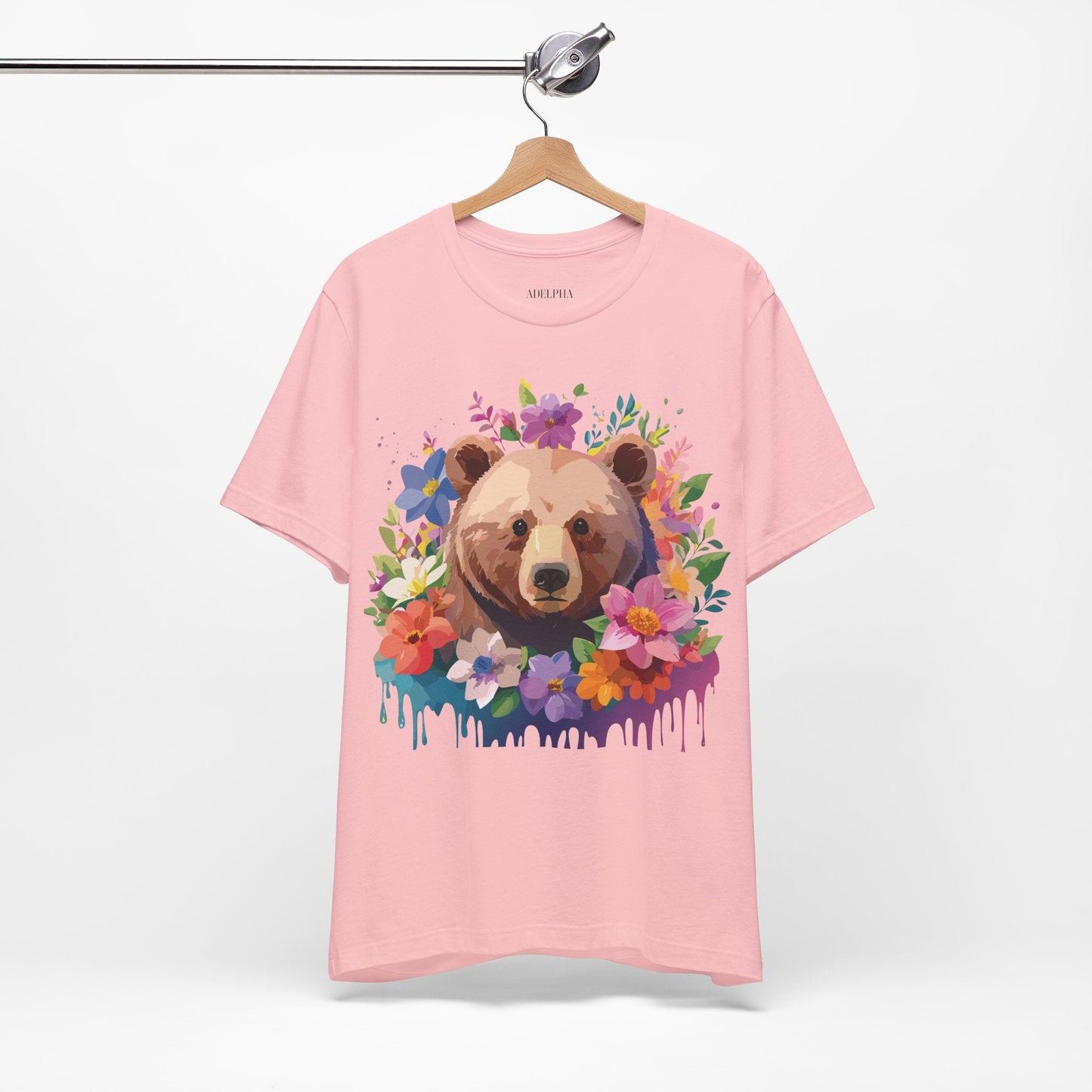 Bear Graphic Tee Adelpha Unisex Vintage Inspired Short Sleeve Shirt