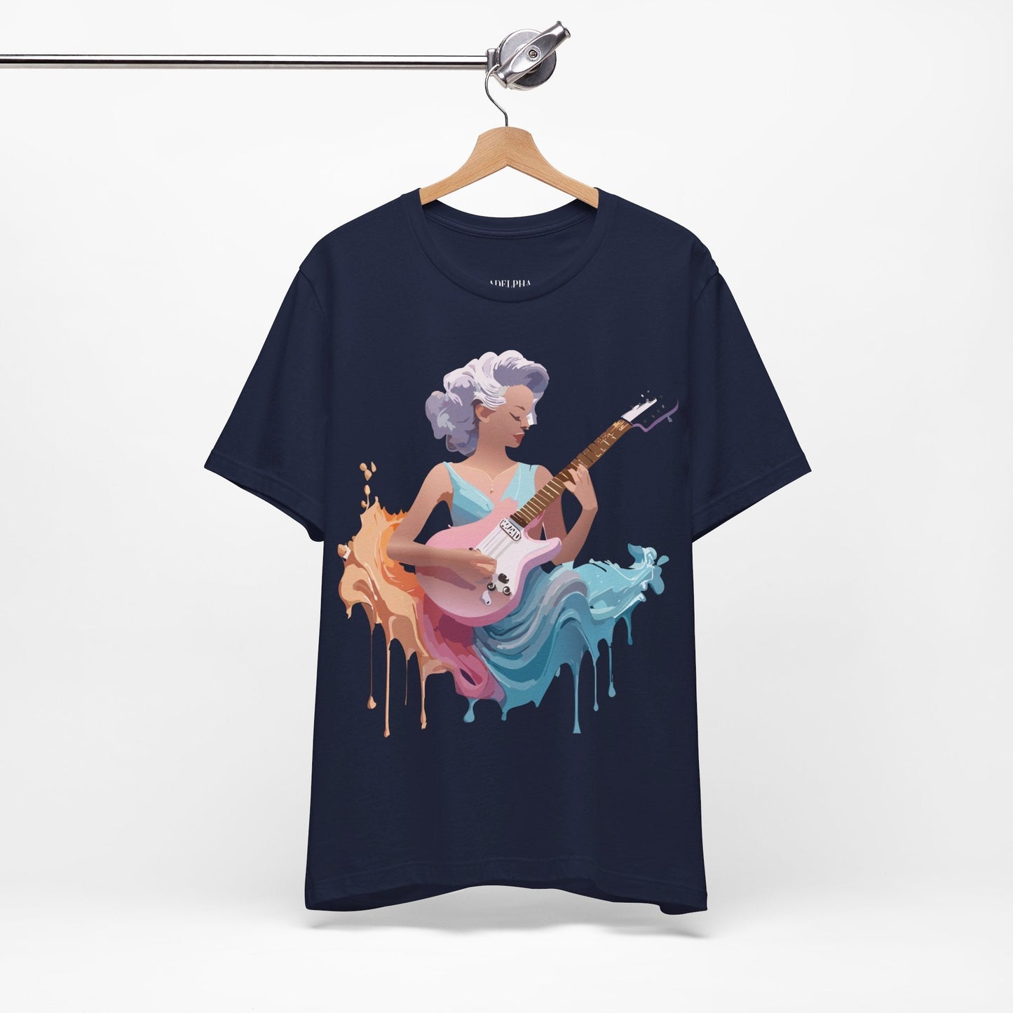 Music Graphic Tee Unisex Jersey Short Sleeve Adelpha Art Design Vintage Inspired Artwork