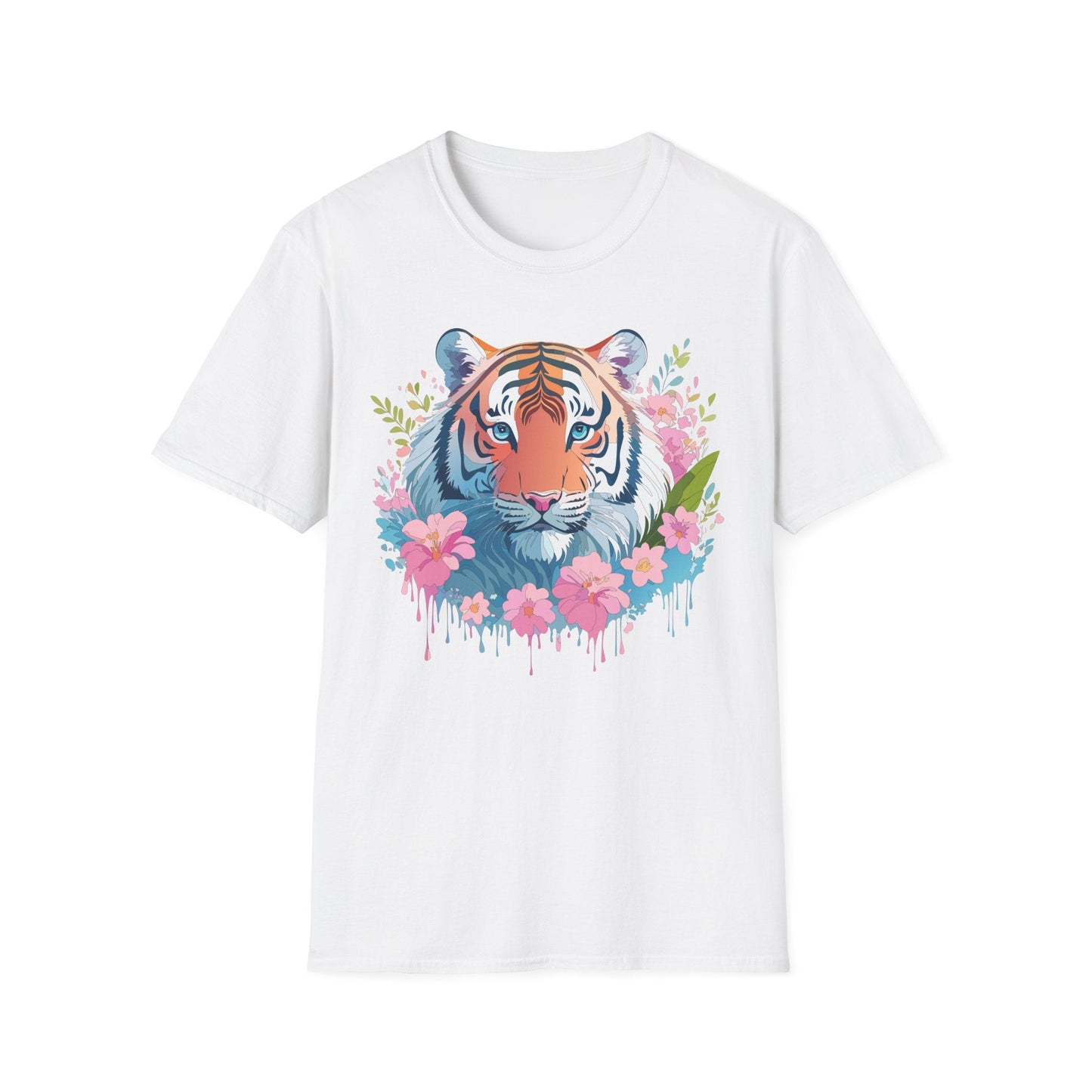 Unisex Tiger Shirt Gildan Softstyle 64000 Cotton Tee Everyday Comfort