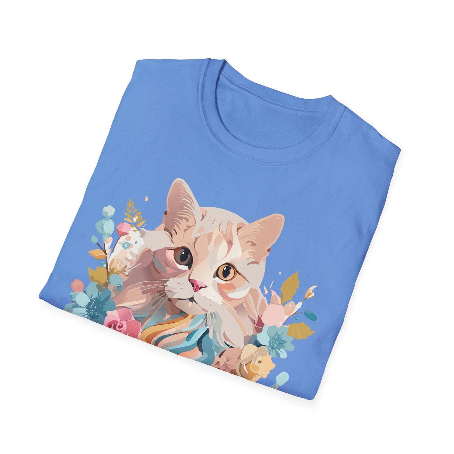 Unisex Cat Shirt Kitten Tee Cat Lover Tee Softstyle 64000 Gildan