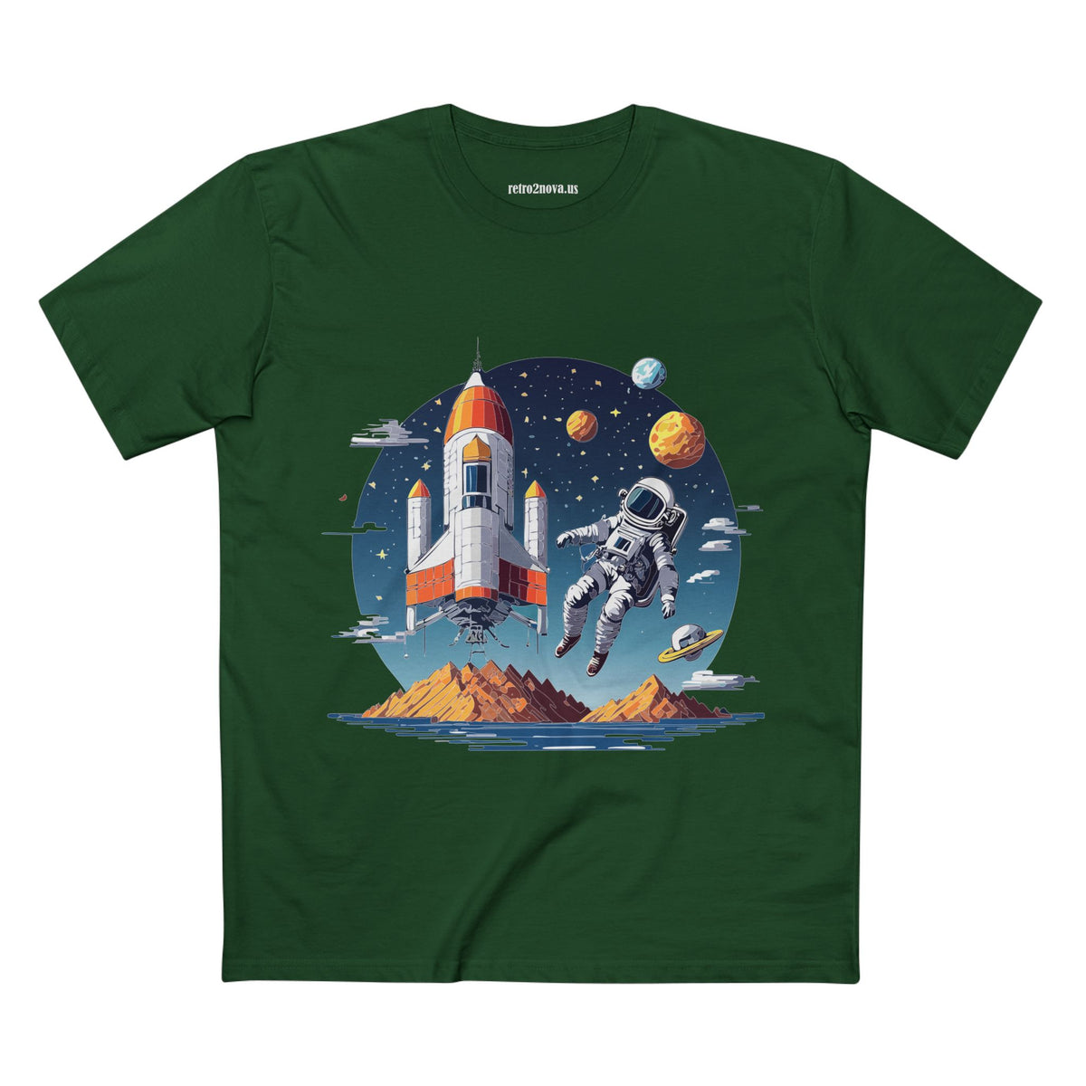 Cosmos Astronaut Graphic Tee Staple Unisex 100 Cotton Tee Shirt - CS-44