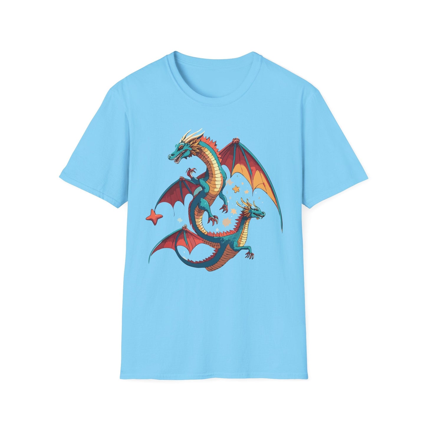 Dragon Graphic Unisex 100 Cotton Tee with Animal Artwork Design 14