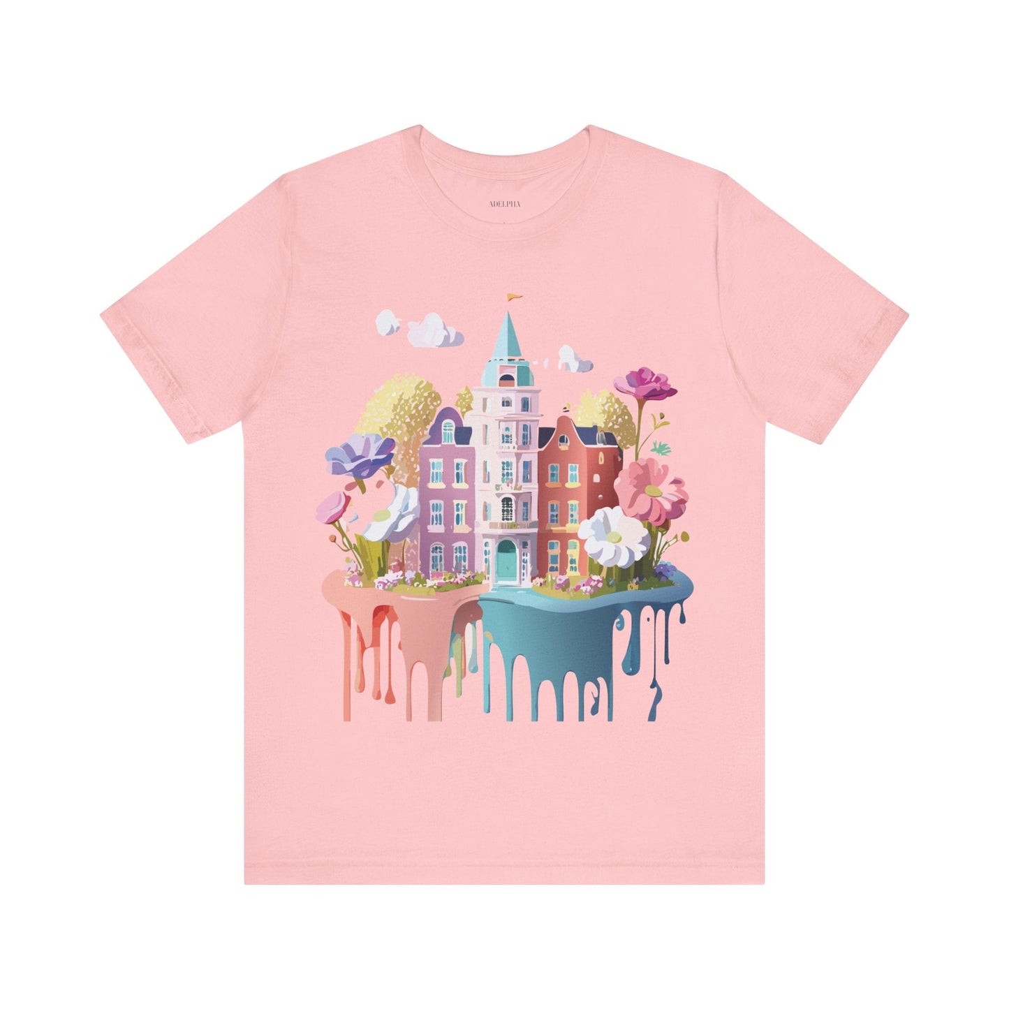 Amsterdam Tourist Shirt Graphic Tee Unisex Vintage Inspired Art Design by Adelpha Short Sleeve